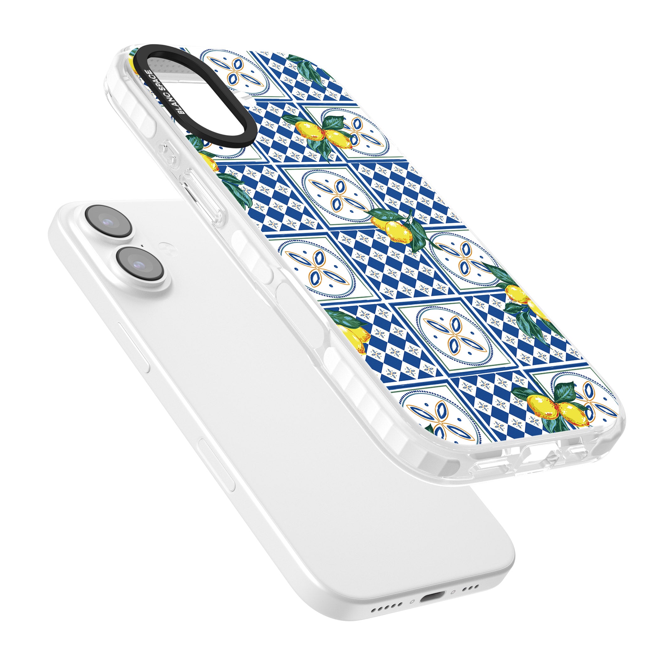 Lemon Tiles iPhone 17 Impact Clear Phone Case Colours