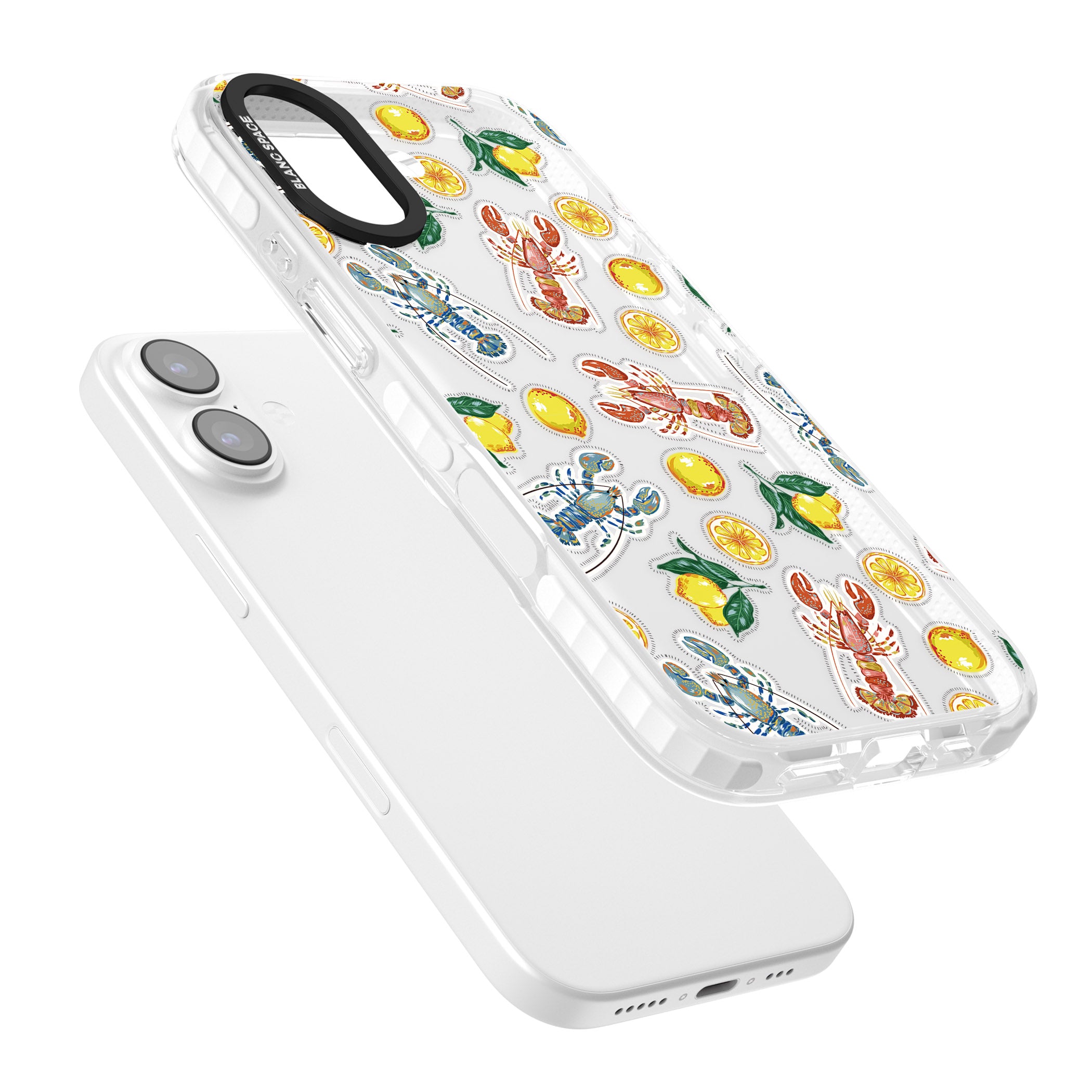 Lemons & Lobsters iPhone 17 Impact Clear Phone Case Colours