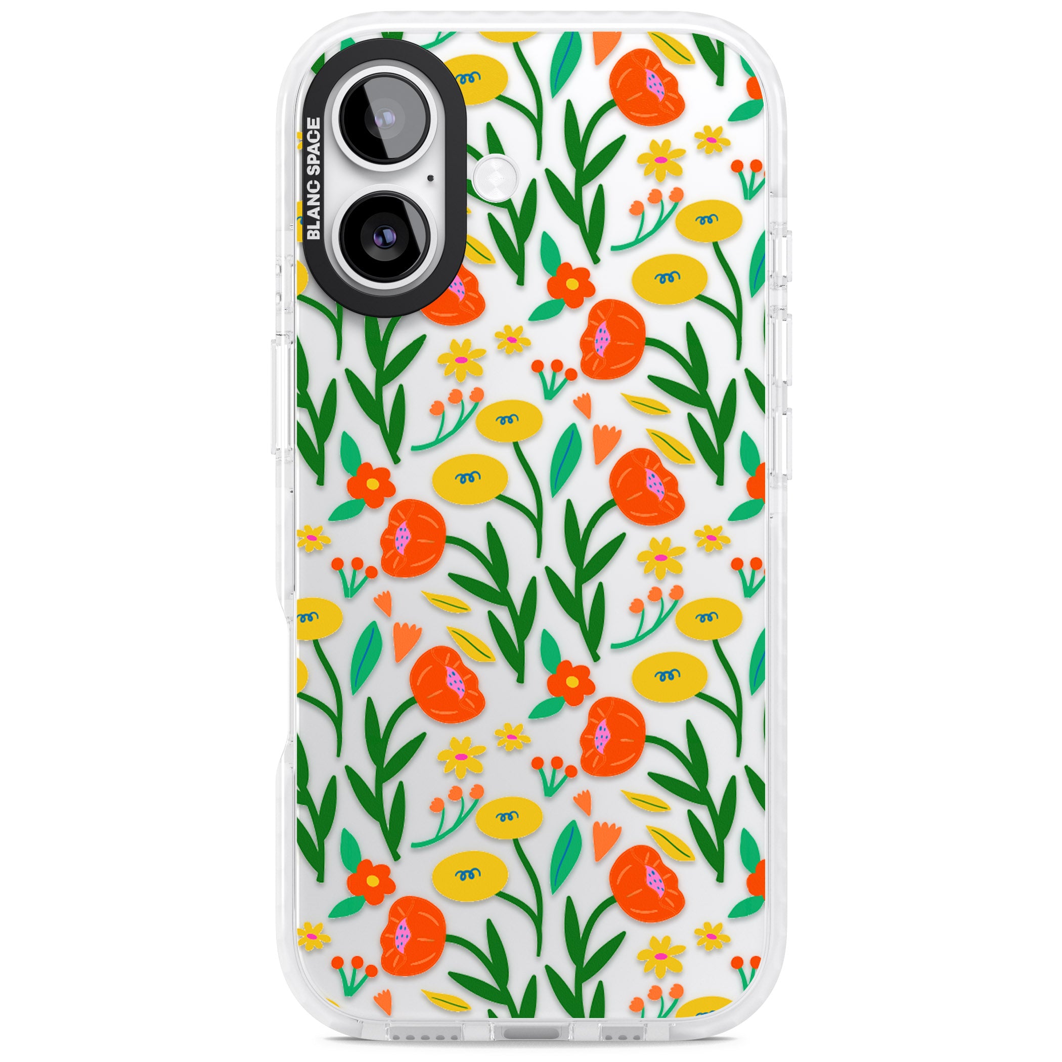 Summer Flower Fiesta iPhone 17 Impact Clear Phone Case