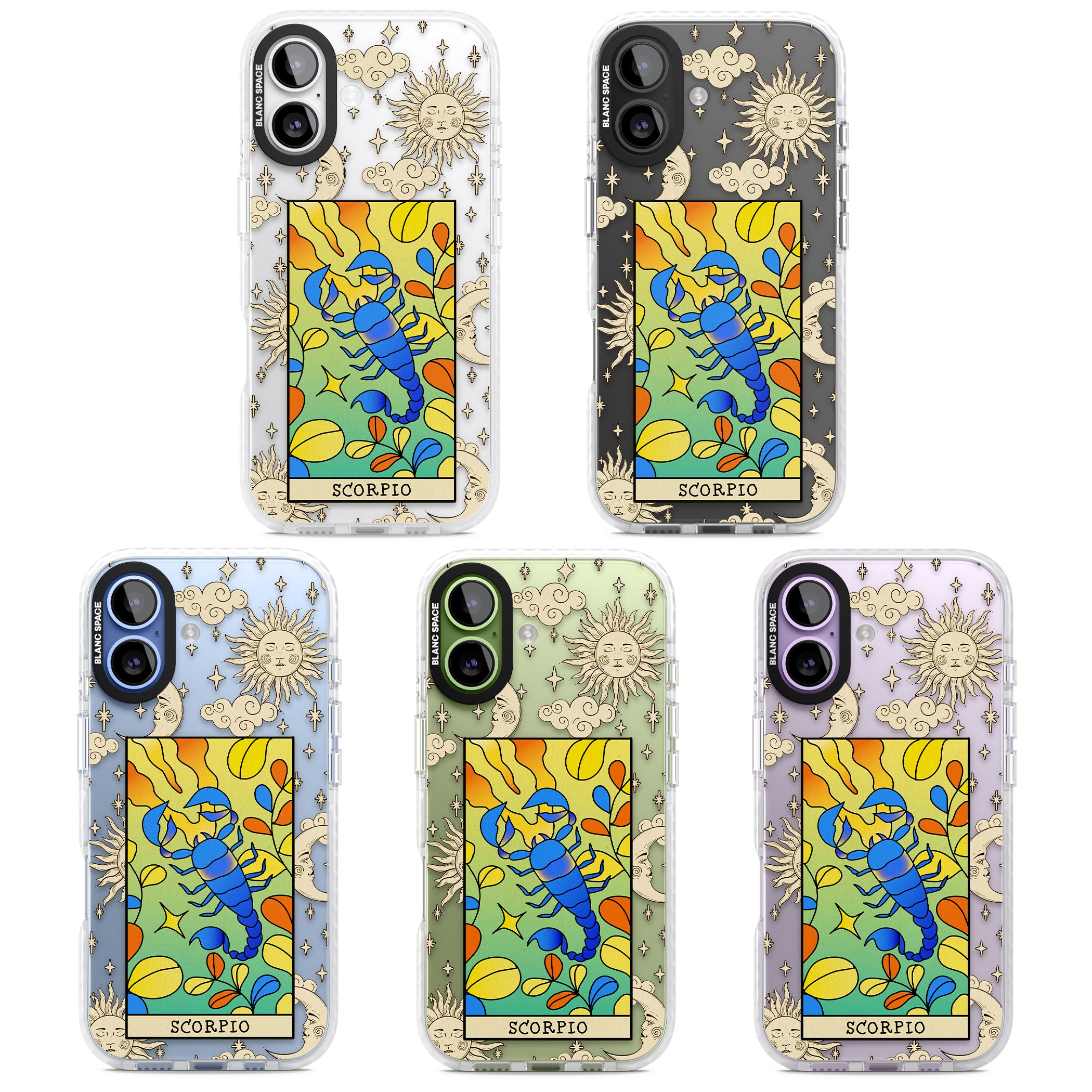 Celestial Zodiac Scorpio iPhone 17 Impact Clear Phone Case APT Impact Protection
