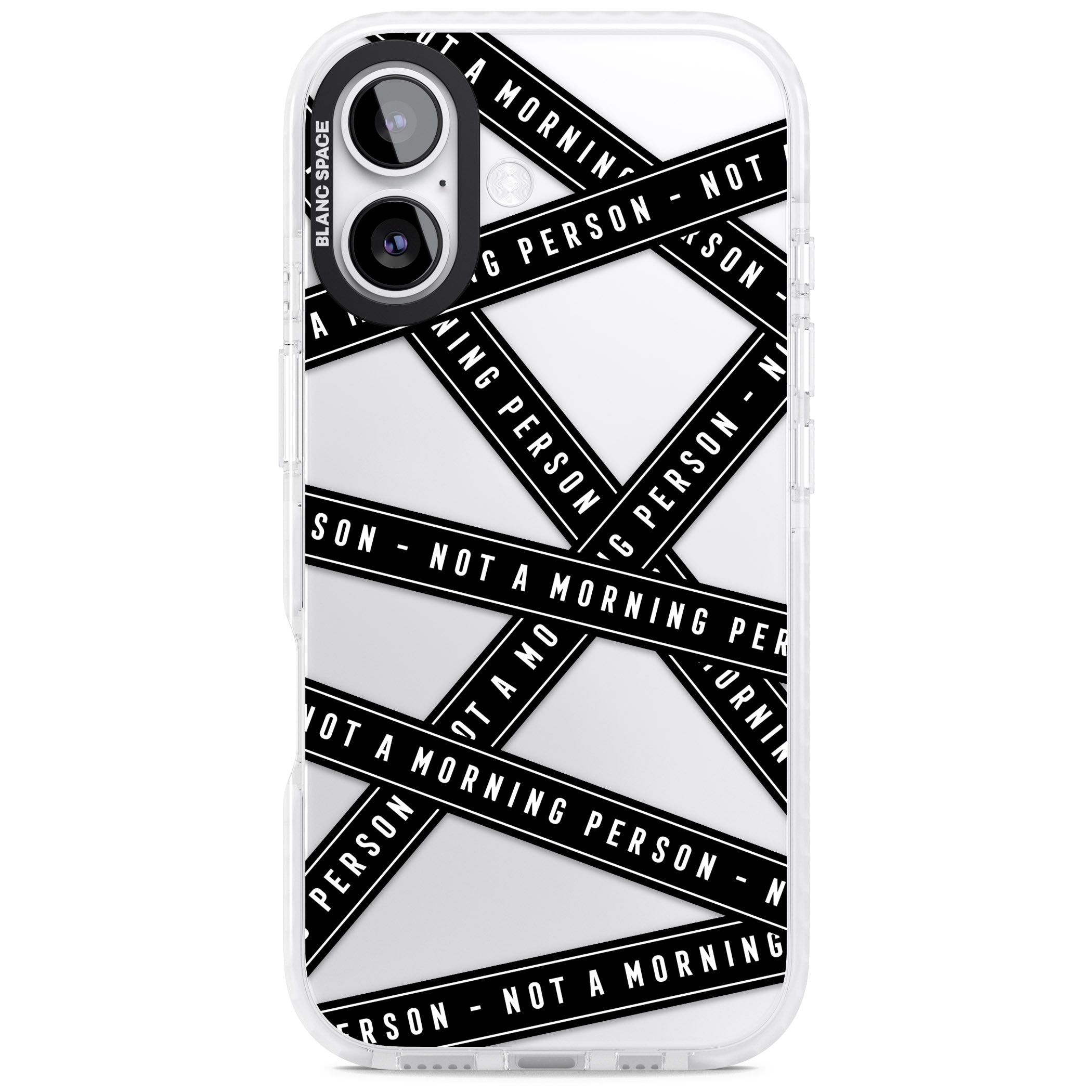 Not A Morning Person iPhone 17 Impact Clear Phone Case