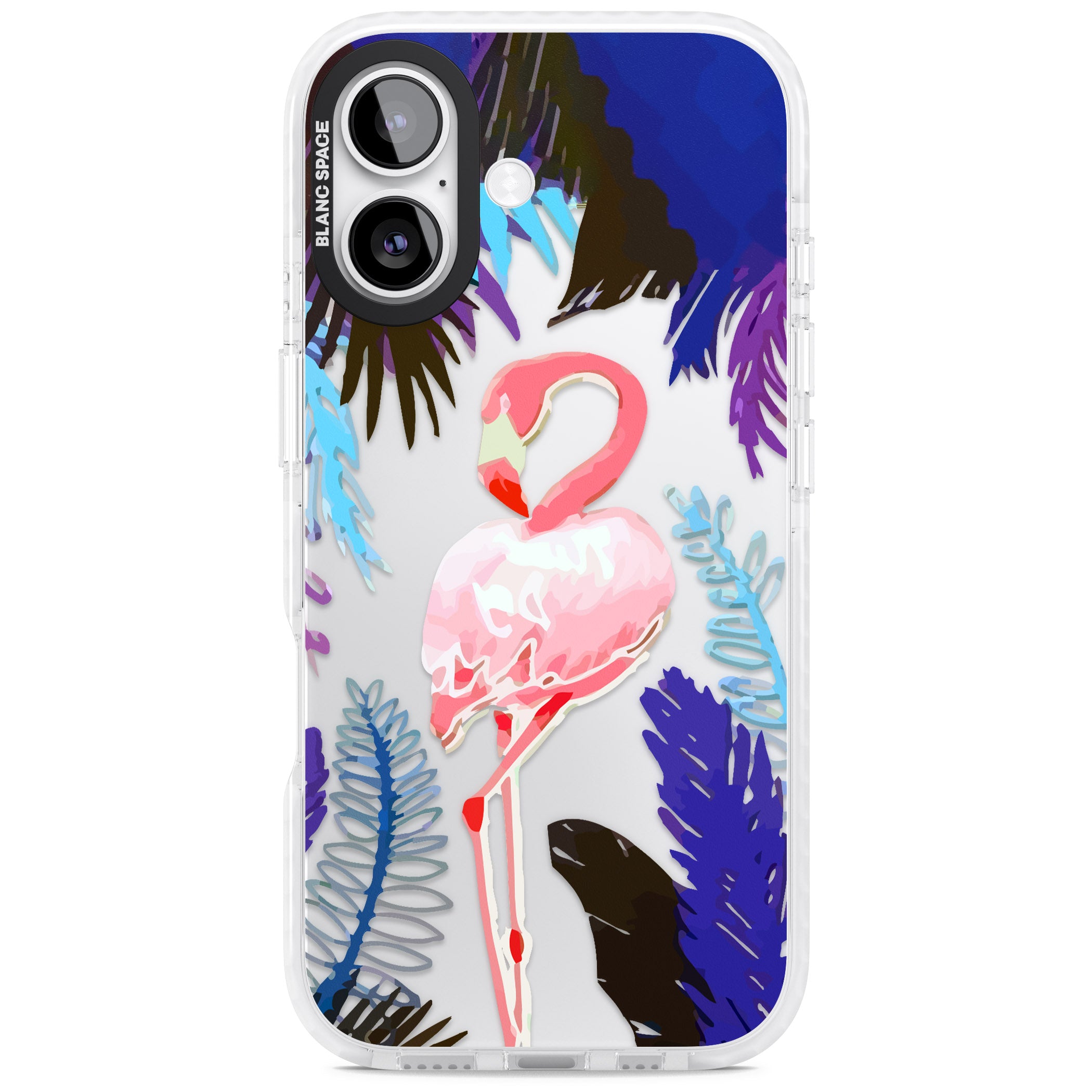 Tropical Flamingo iPhone 17 Impact Clear Phone Case
