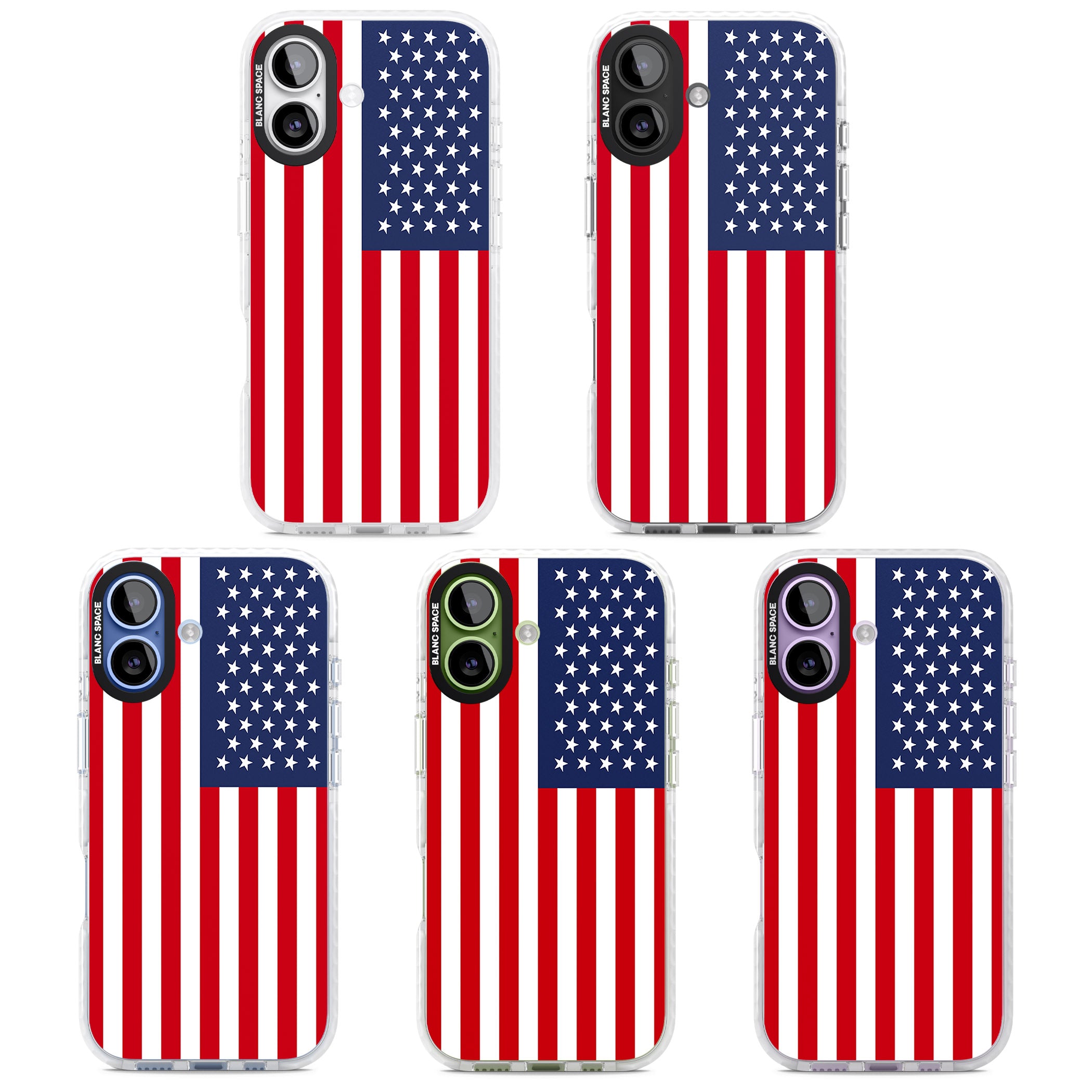 American Flag iPhone 17 Impact Clear Phone Case APT Impact Protection
