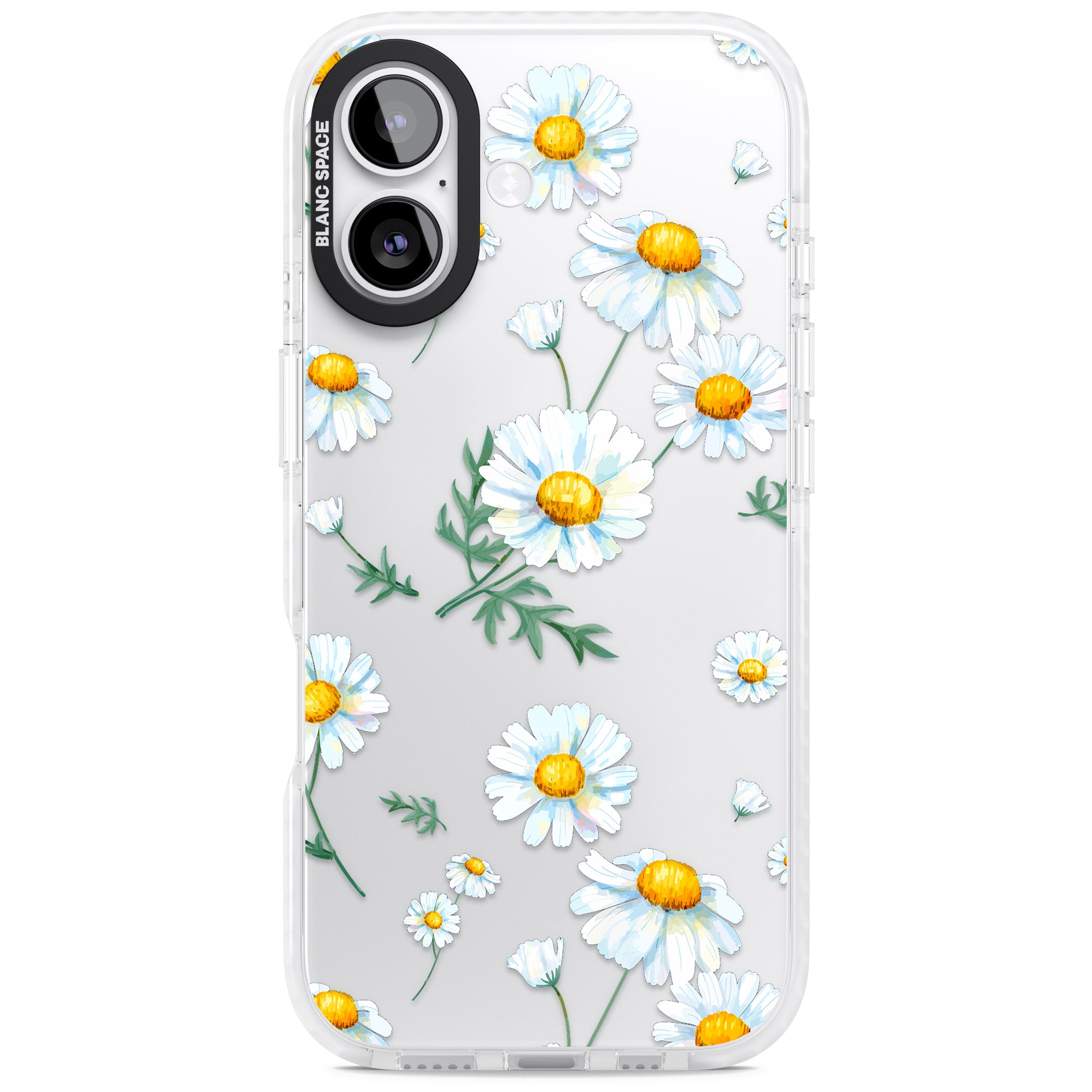 Vintage Painted Daisies iPhone 17 Impact Clear Phone Case