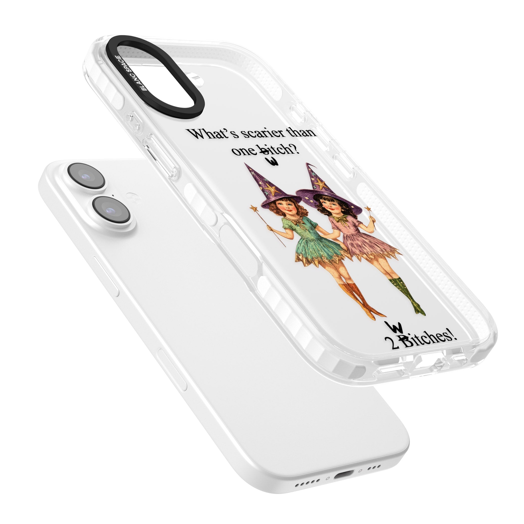 Two Witches iPhone 17 Impact Clear Phone Case Colours