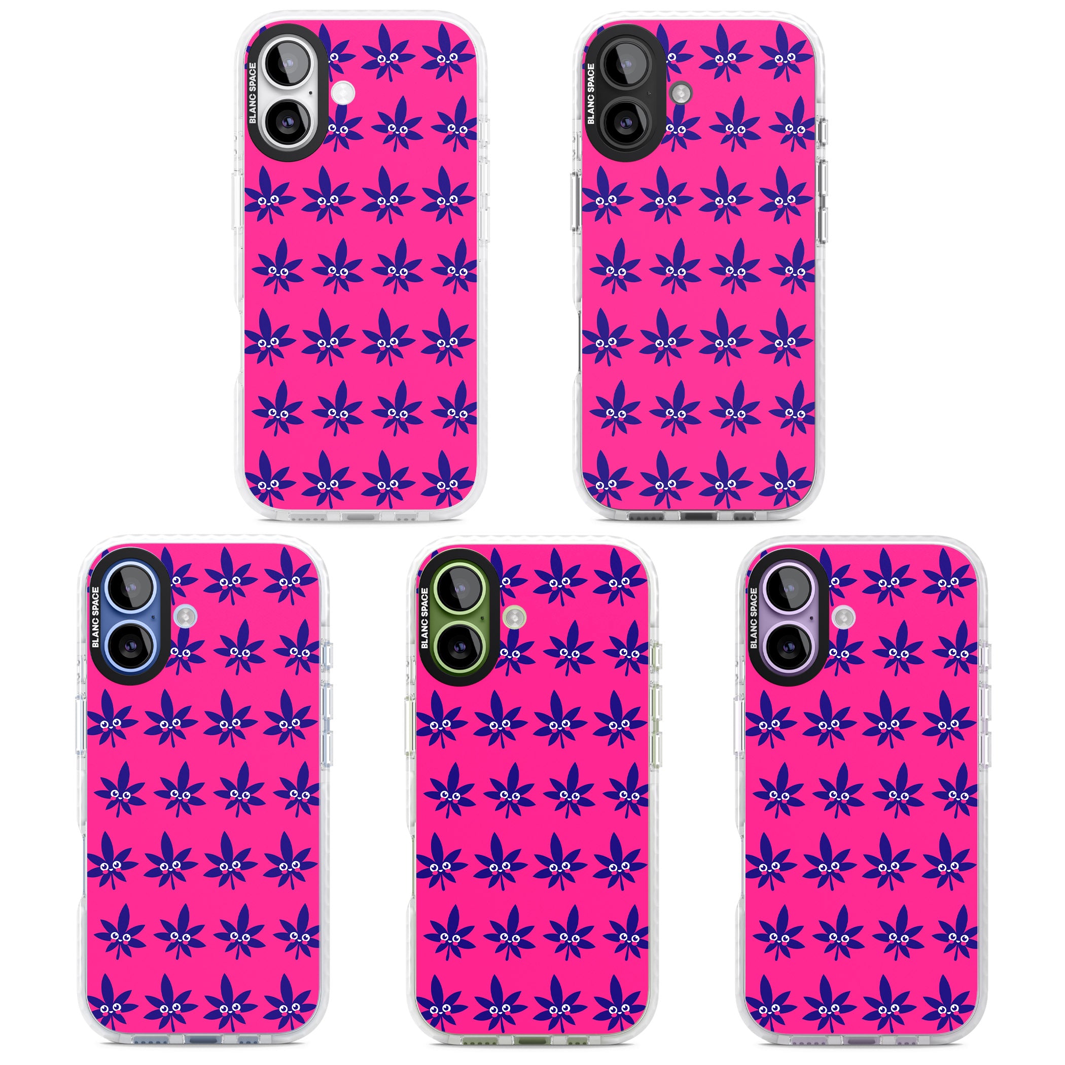 Pink Sativa iPhone 17 Impact Clear Phone Case APT Impact Protection