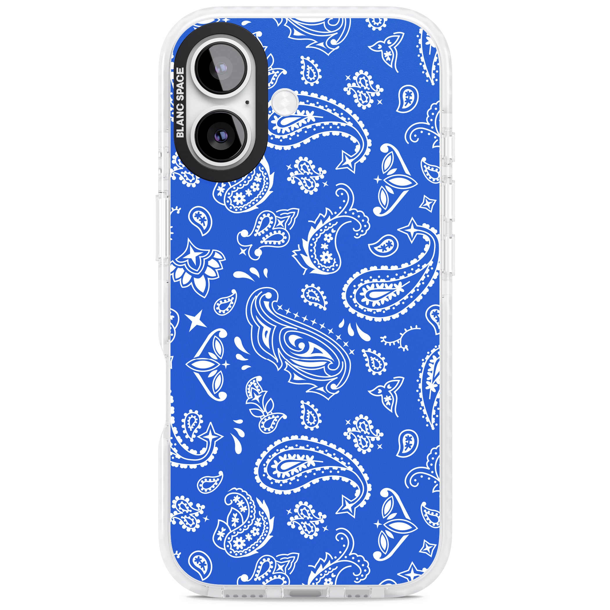 Blue Bandana iPhone 17 Impact Clear Phone Case