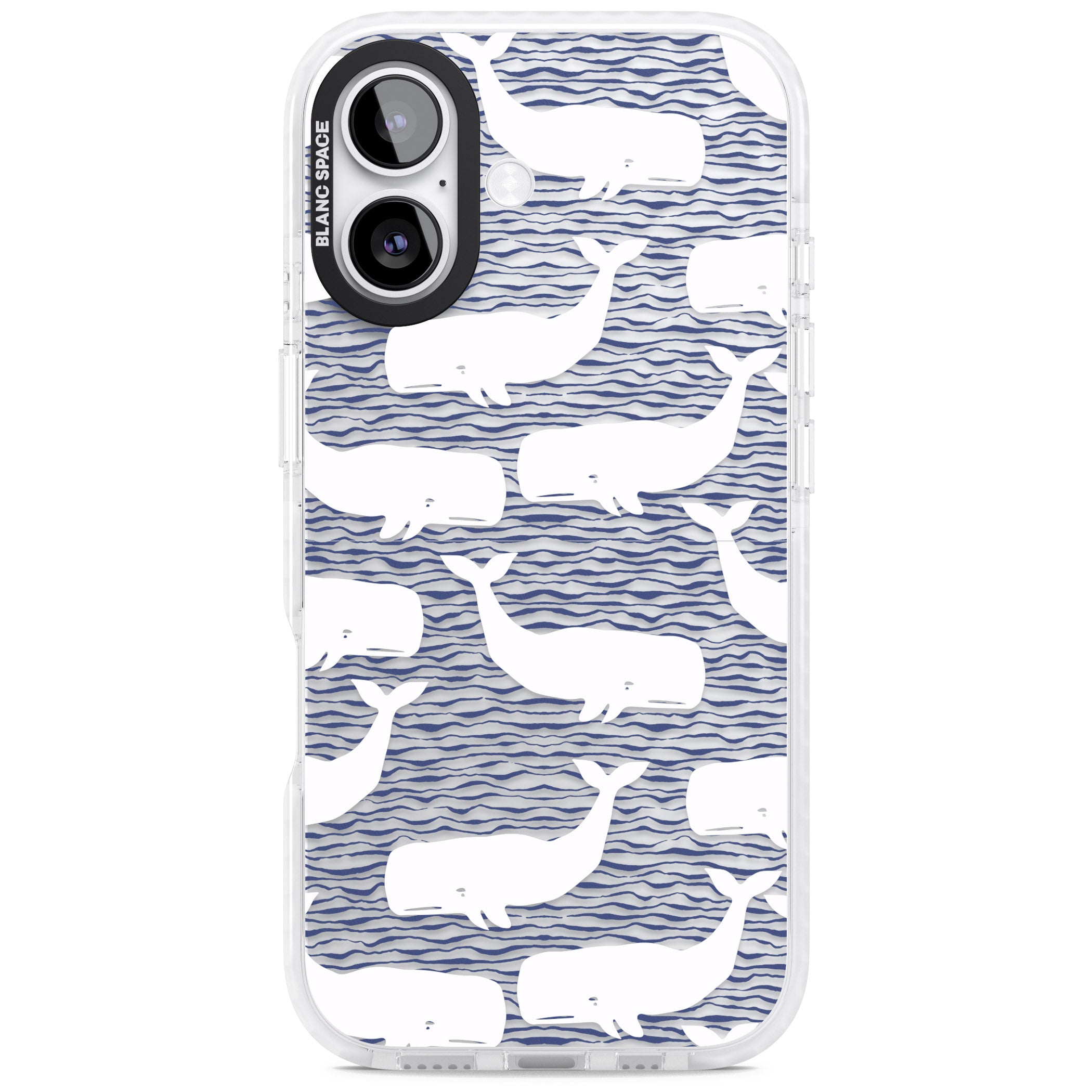 Whale Wave iPhone 17 Impact Clear Phone Case