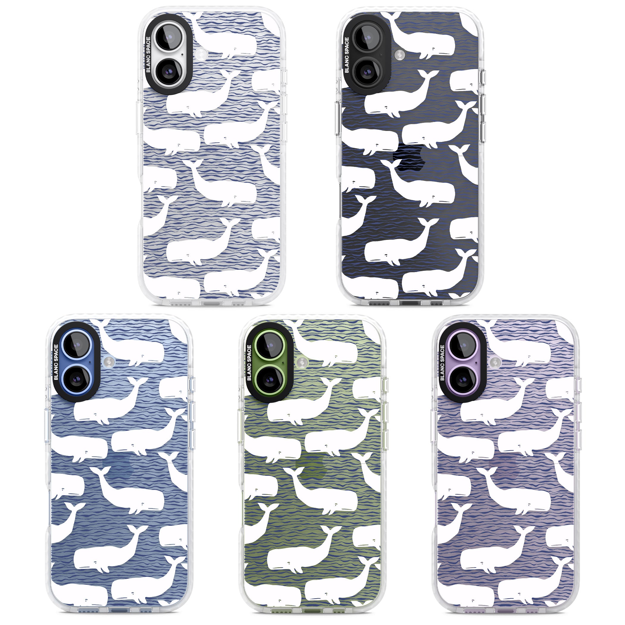 Whale Wave iPhone 17 Impact Clear Phone Case APT Impact Protection