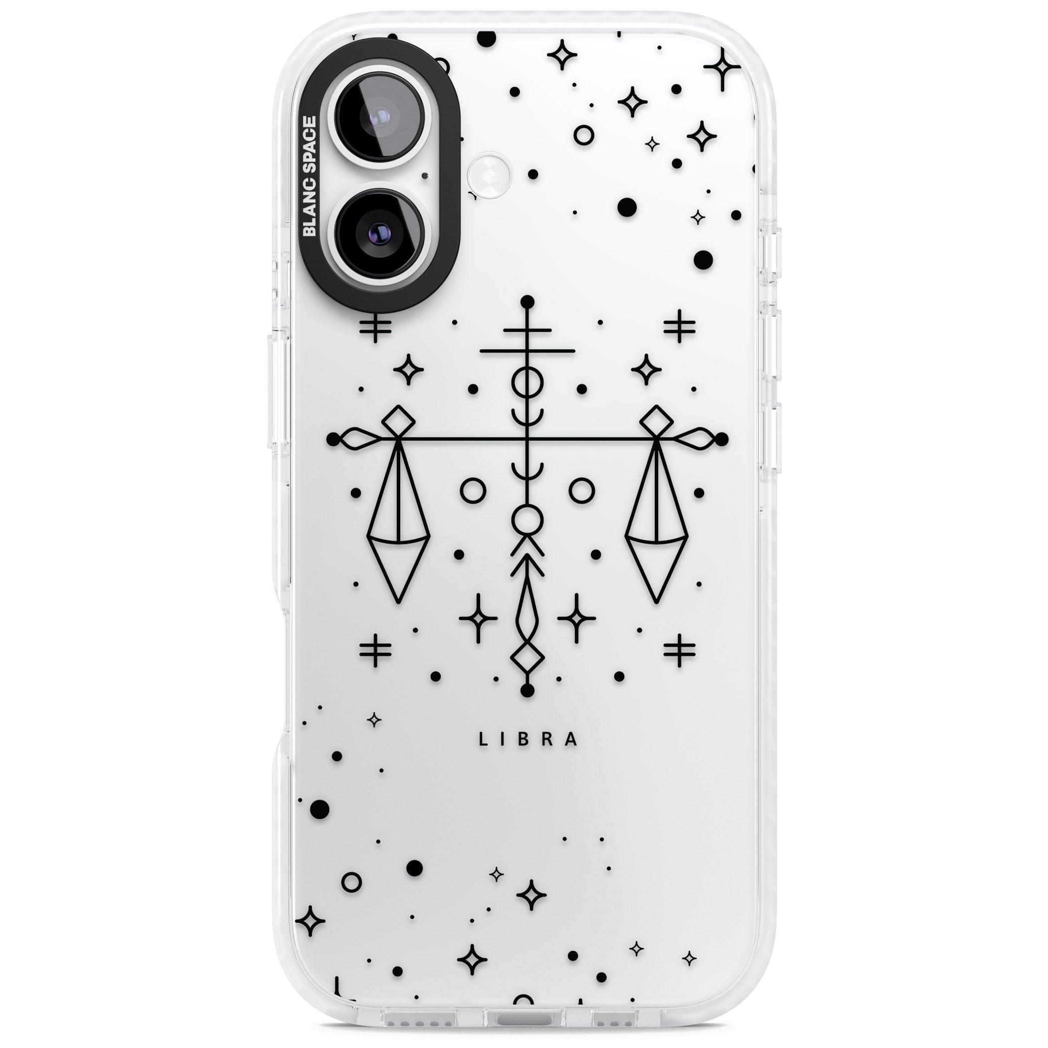 Libra Abstract Zodiac iPhone 17 Impact Clear Phone Case