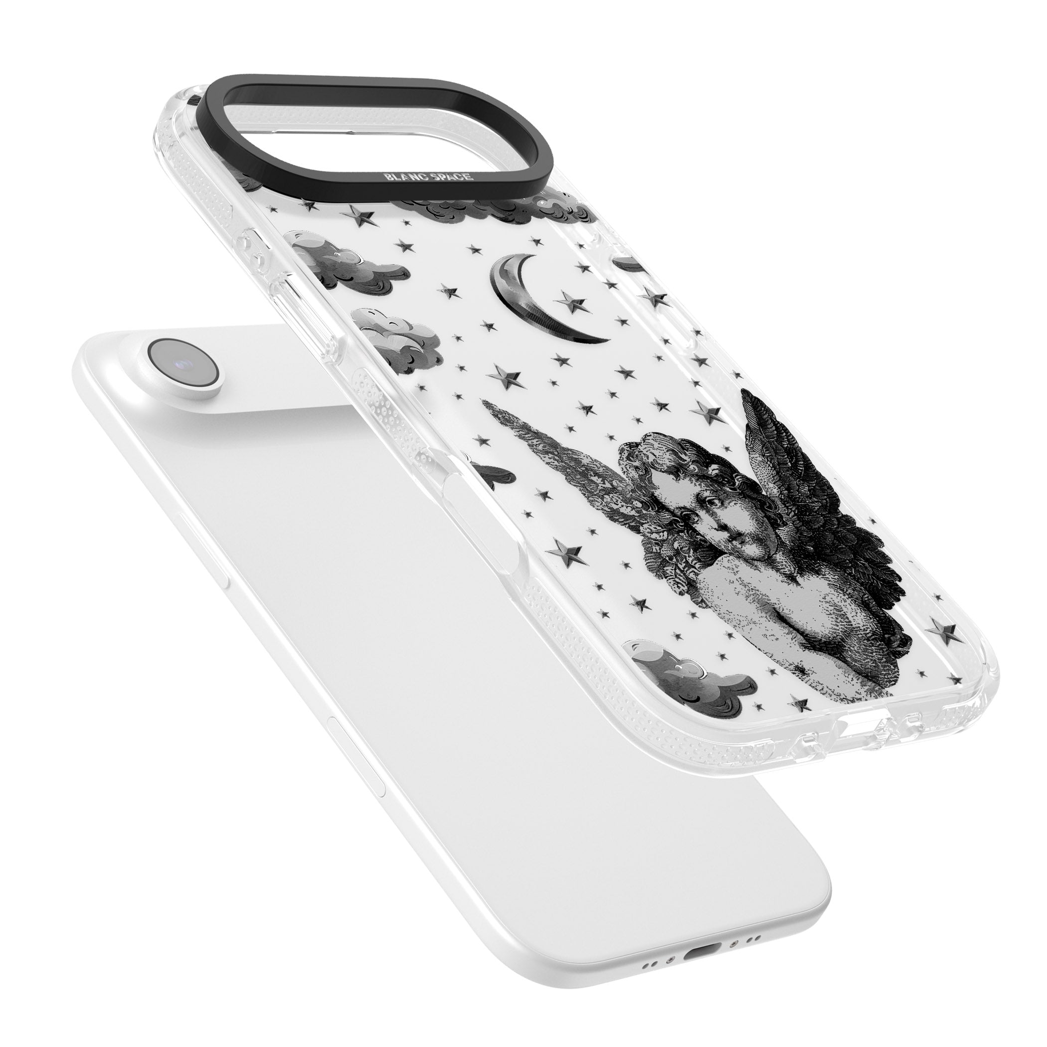 Celestial Cherub iPhone 17 Air Impact Air Clear Phone Case Colours