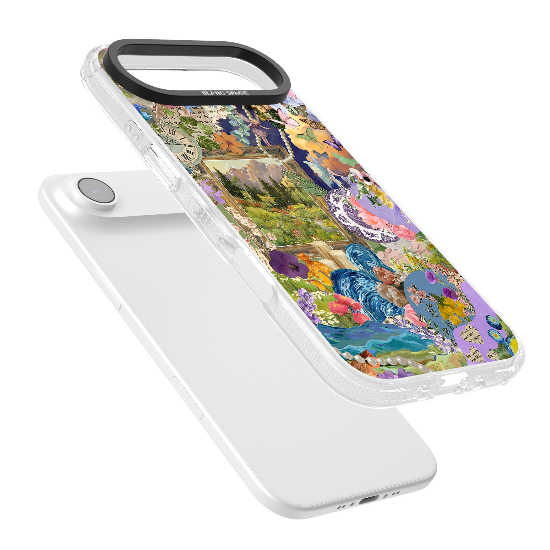 Vibrant Whimsy Collage iPhone 17 Air Impact Air Clear Phone Case Colours