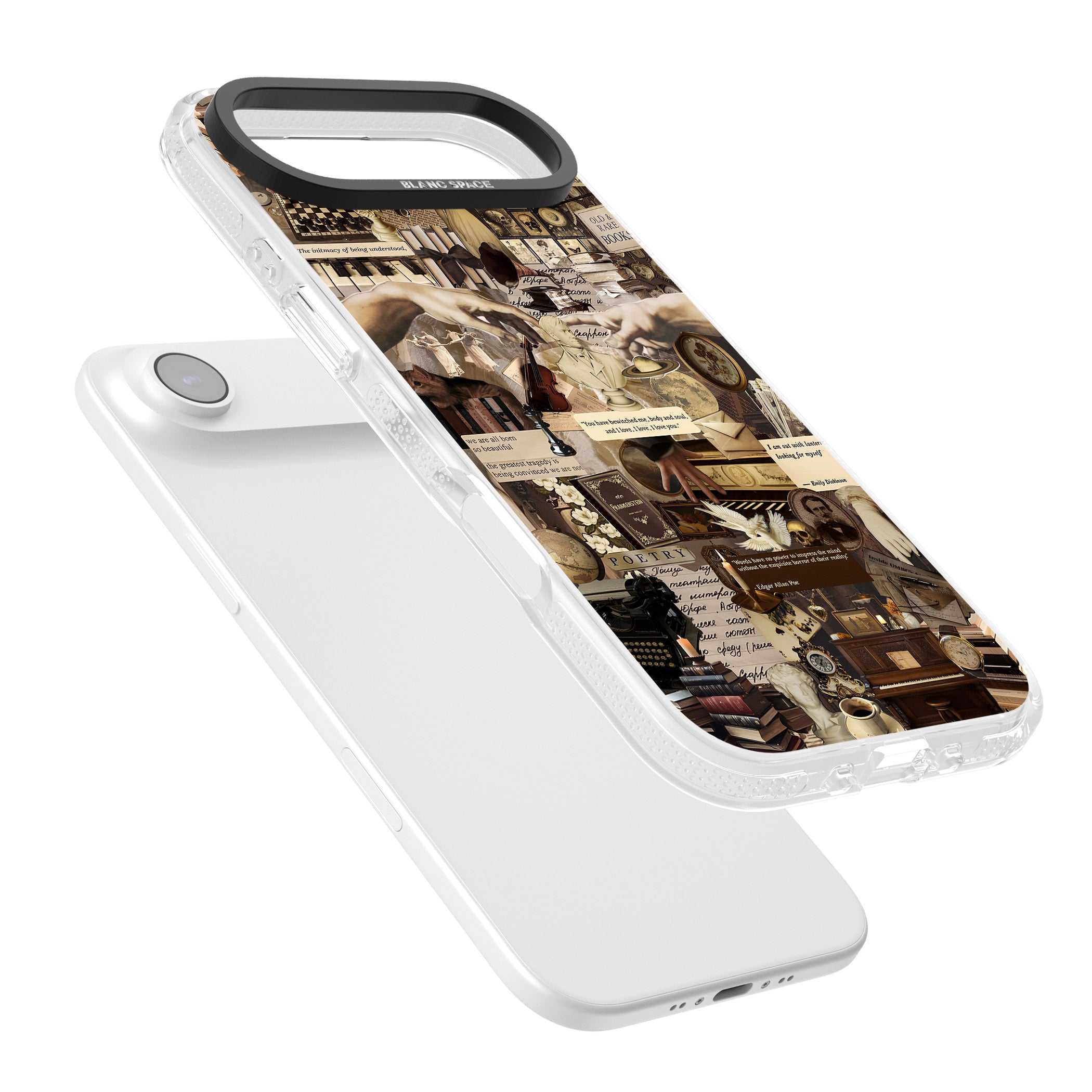 Antique Collage iPhone 17 Air Impact Air Clear Phone Case Colours