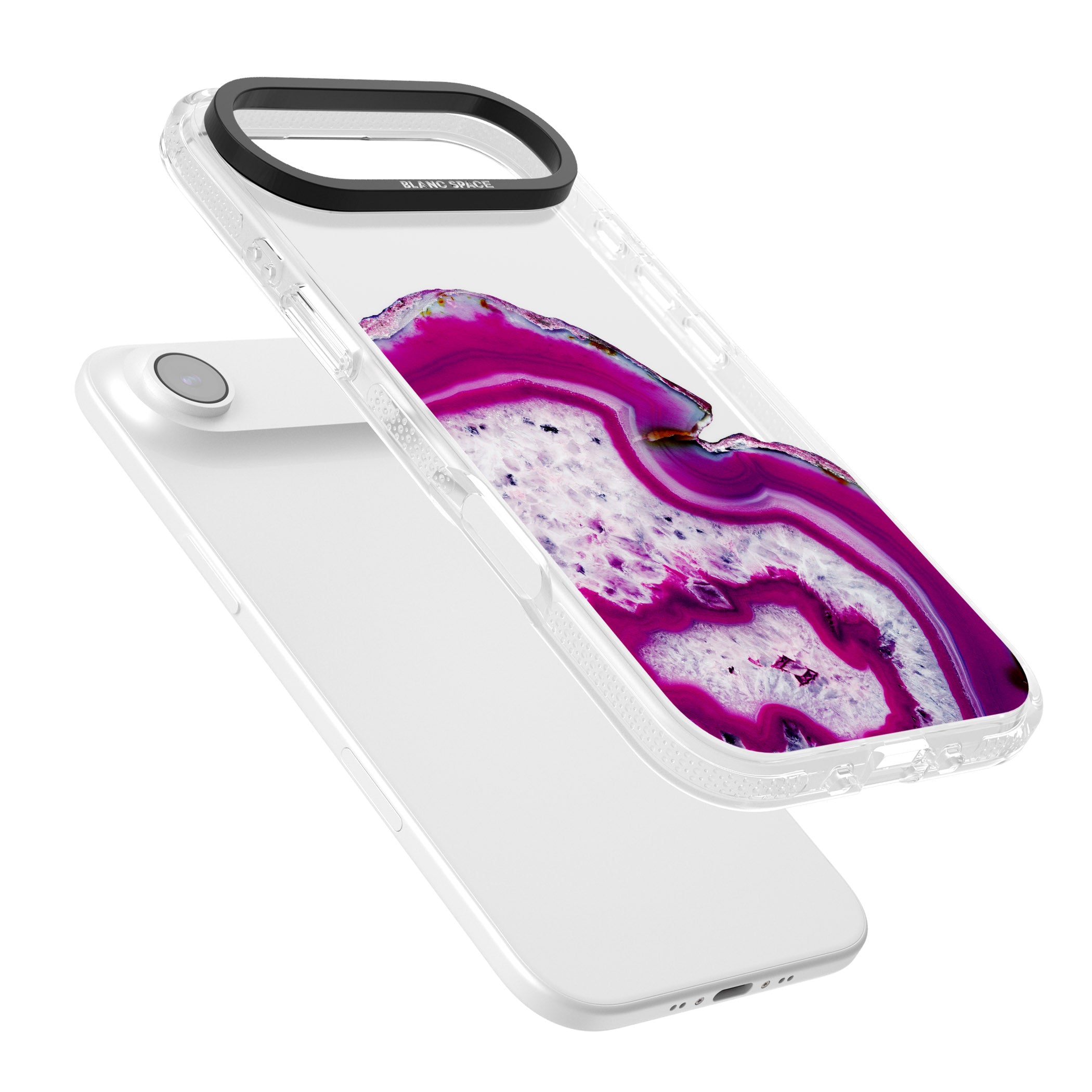 Violet Crystal Agate iPhone 17 Air Impact Air Clear Phone Case Colours