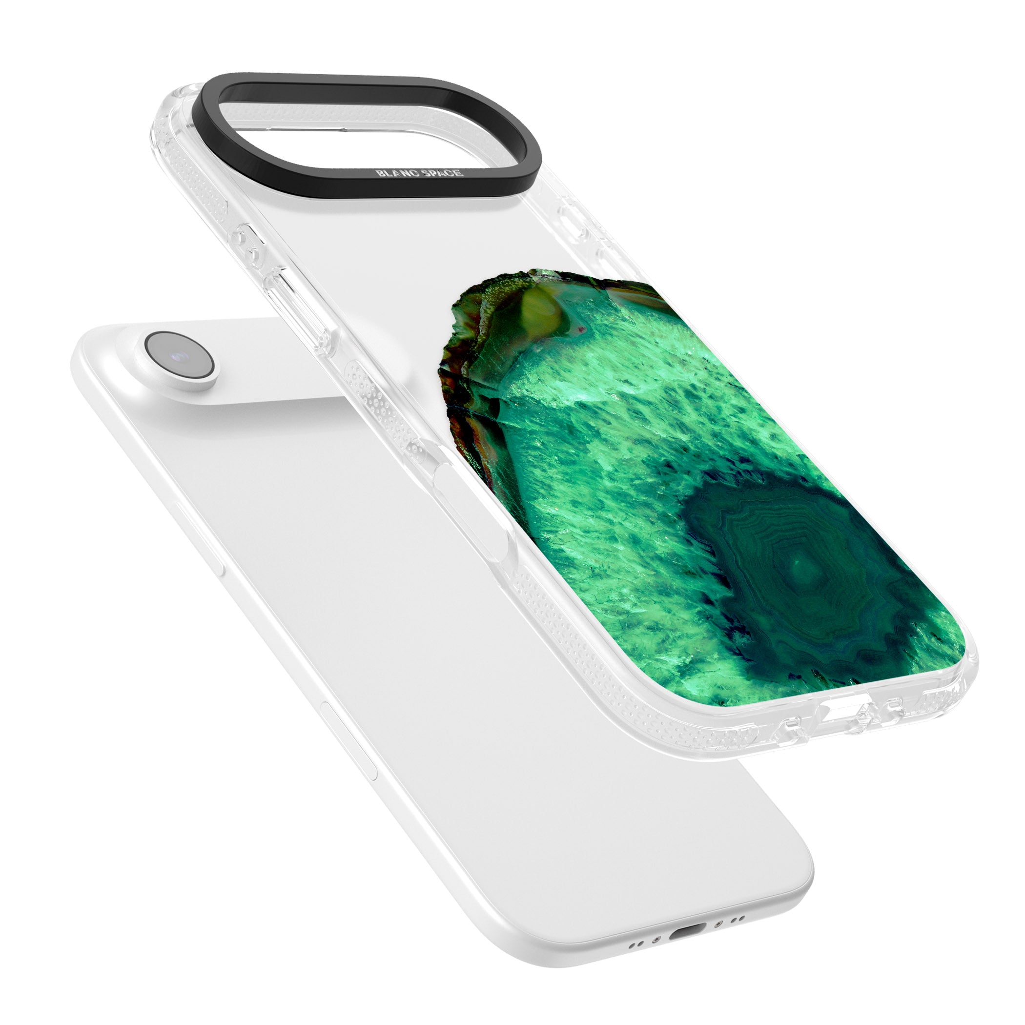 Emerald Geode iPhone 17 Air Impact Air Clear Phone Case Colours