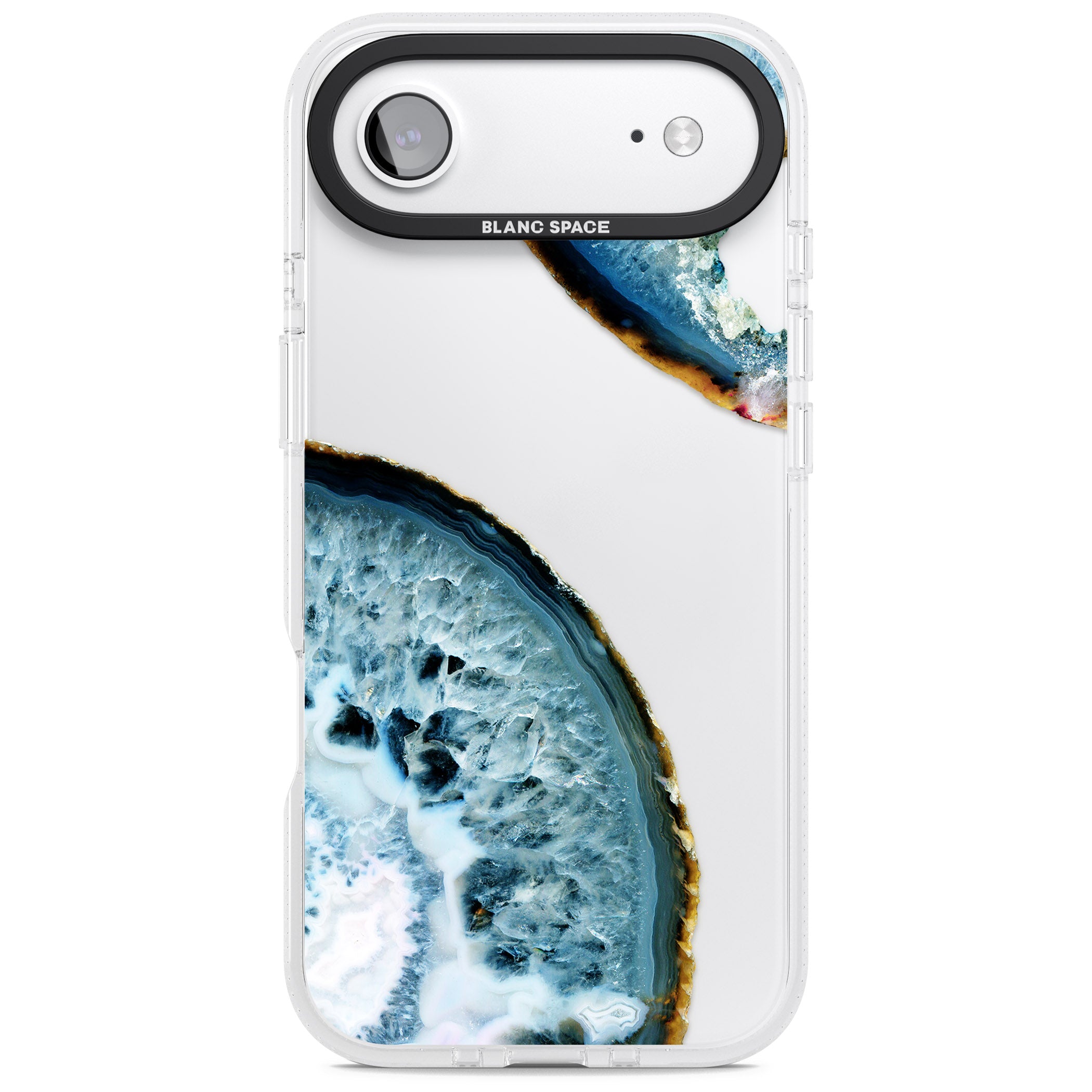 Blue Agate Slice iPhone 17 Air Impact Air Clear Phone Case