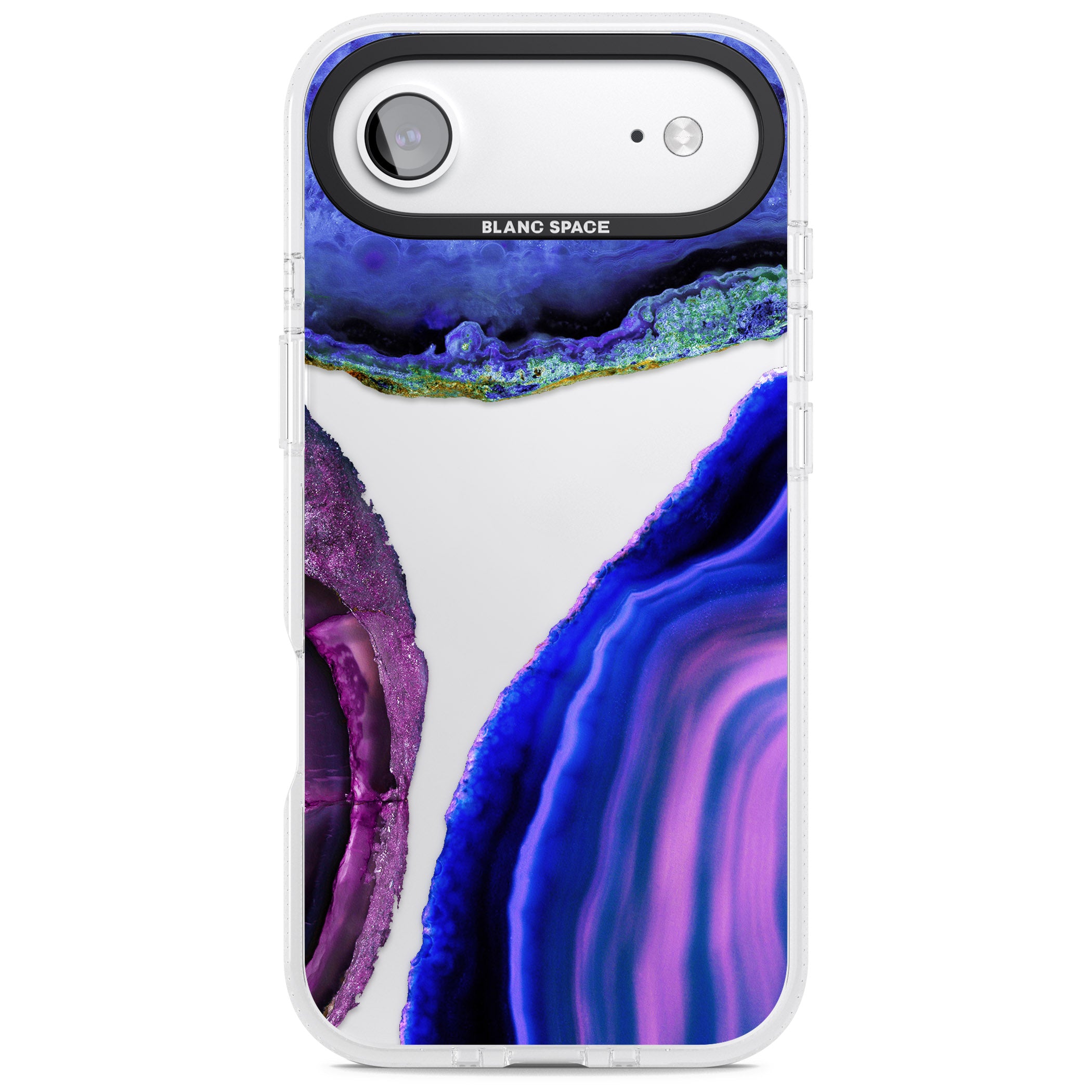 Violet Agate Slice iPhone 17 Air Impact Air Clear Phone Case