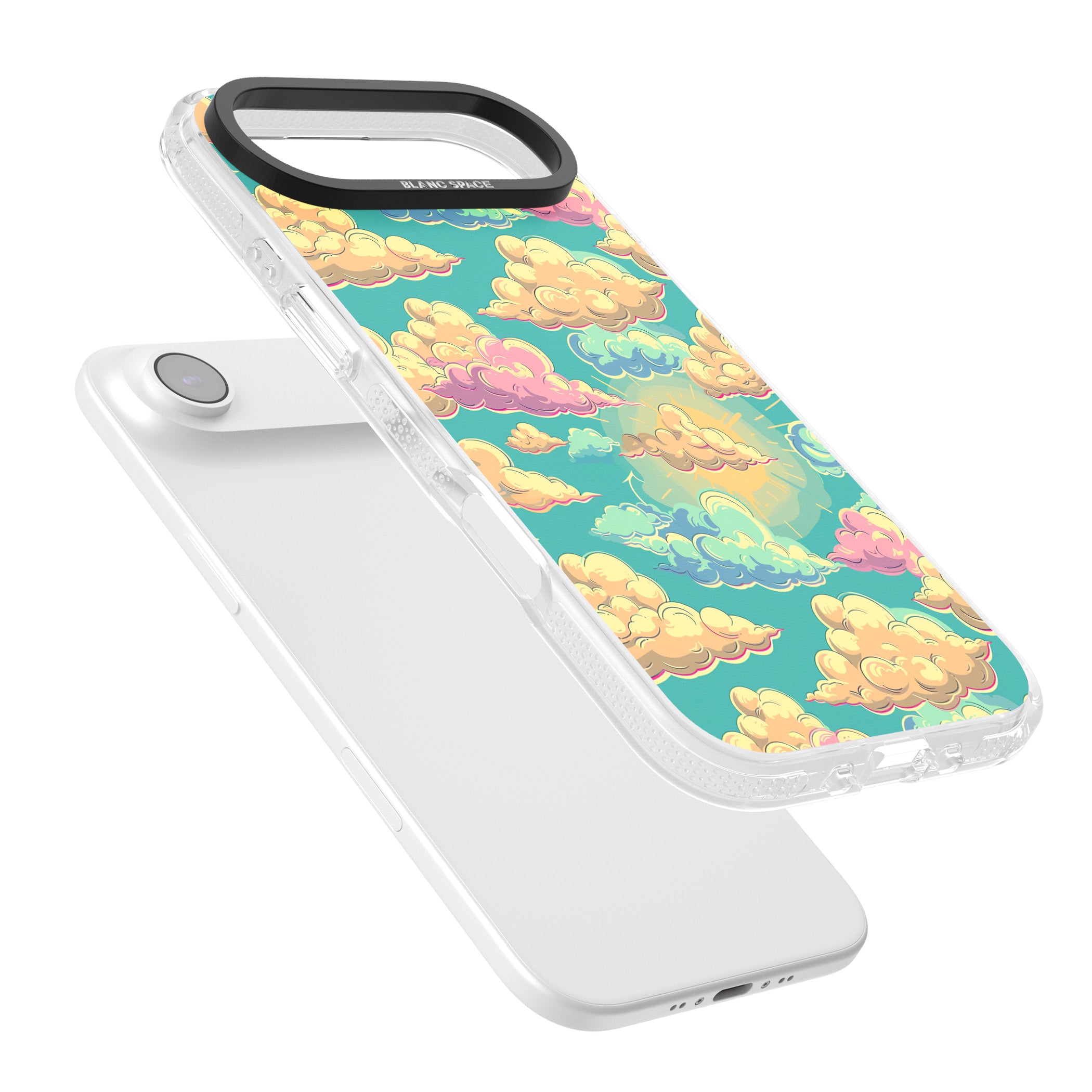 Pastel Clouds iPhone 17 Air Impact Air Clear Phone Case Colours