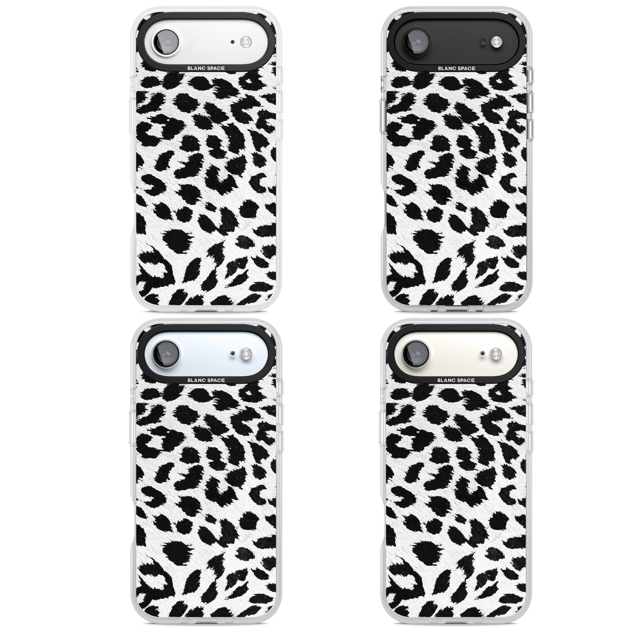 Rar Leopard Print White iPhone 17 Air Impact Air Clear Phone Case APT Impact Protection