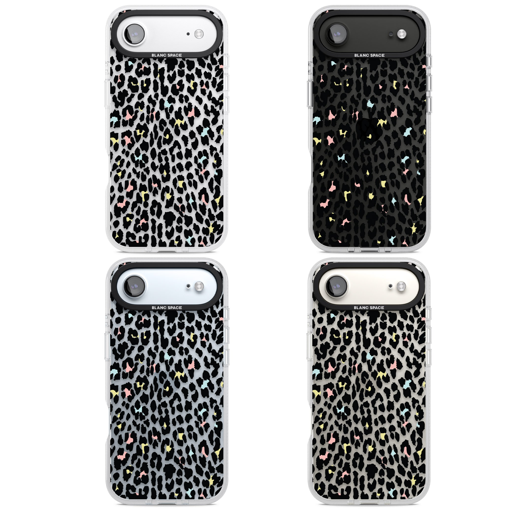 Pastel Leopard Print iPhone 17 Air Impact Air Clear Phone Case APT Impact Protection