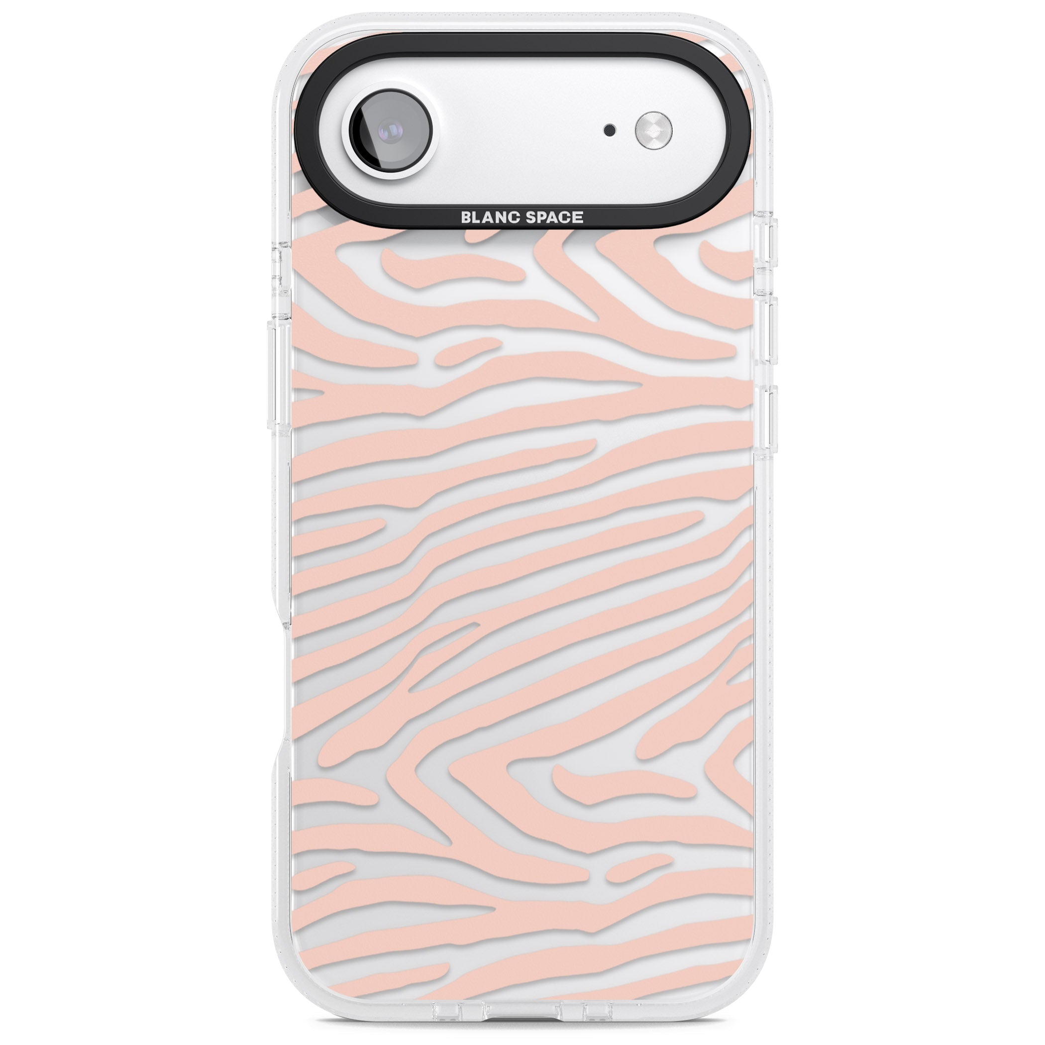 Horizontal Zebra Stripes Transparent Animal Print iPhone 17 Air Impact Air Clear Phone Case