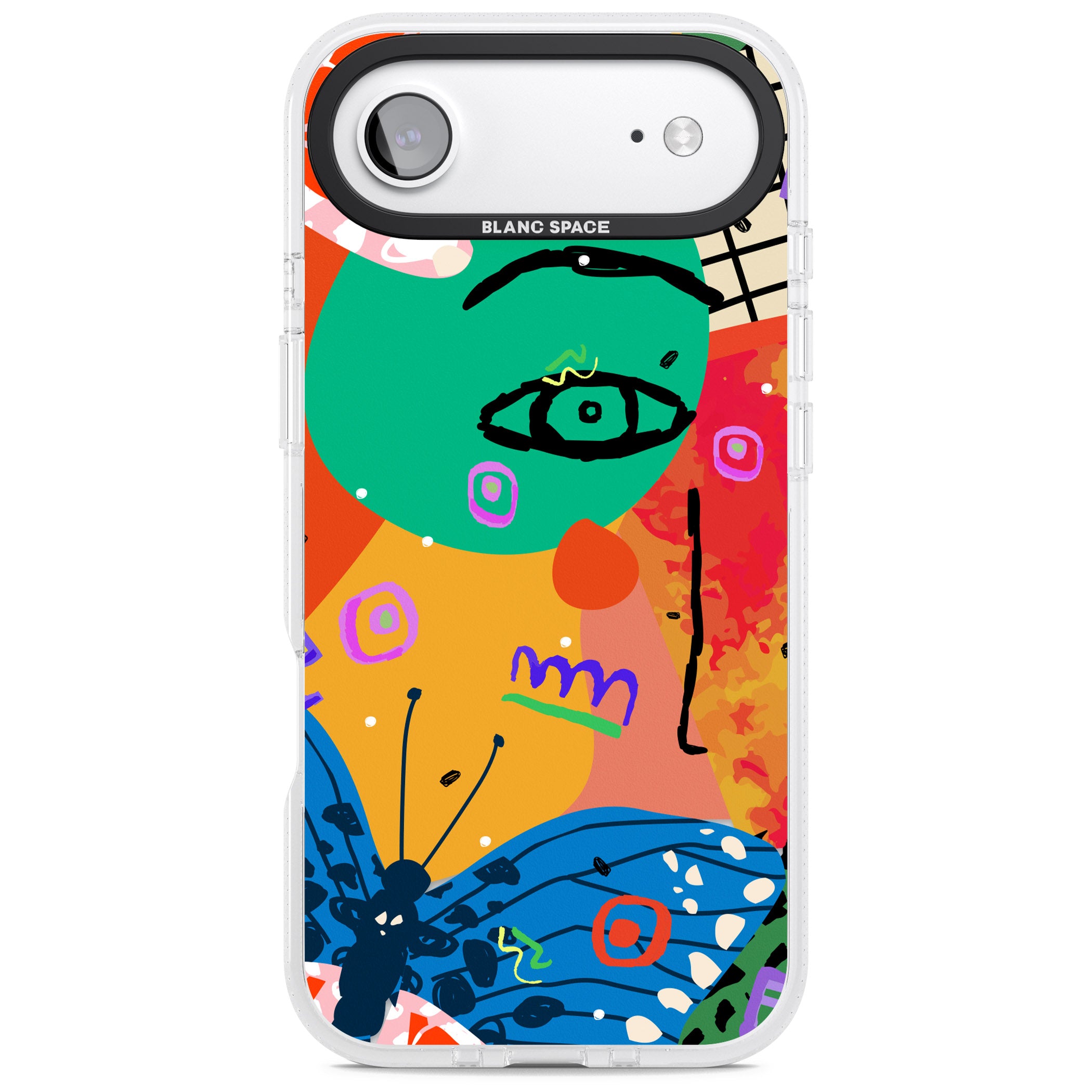 Abstract Butterfly iPhone 17 Air Impact Air Clear Phone Case