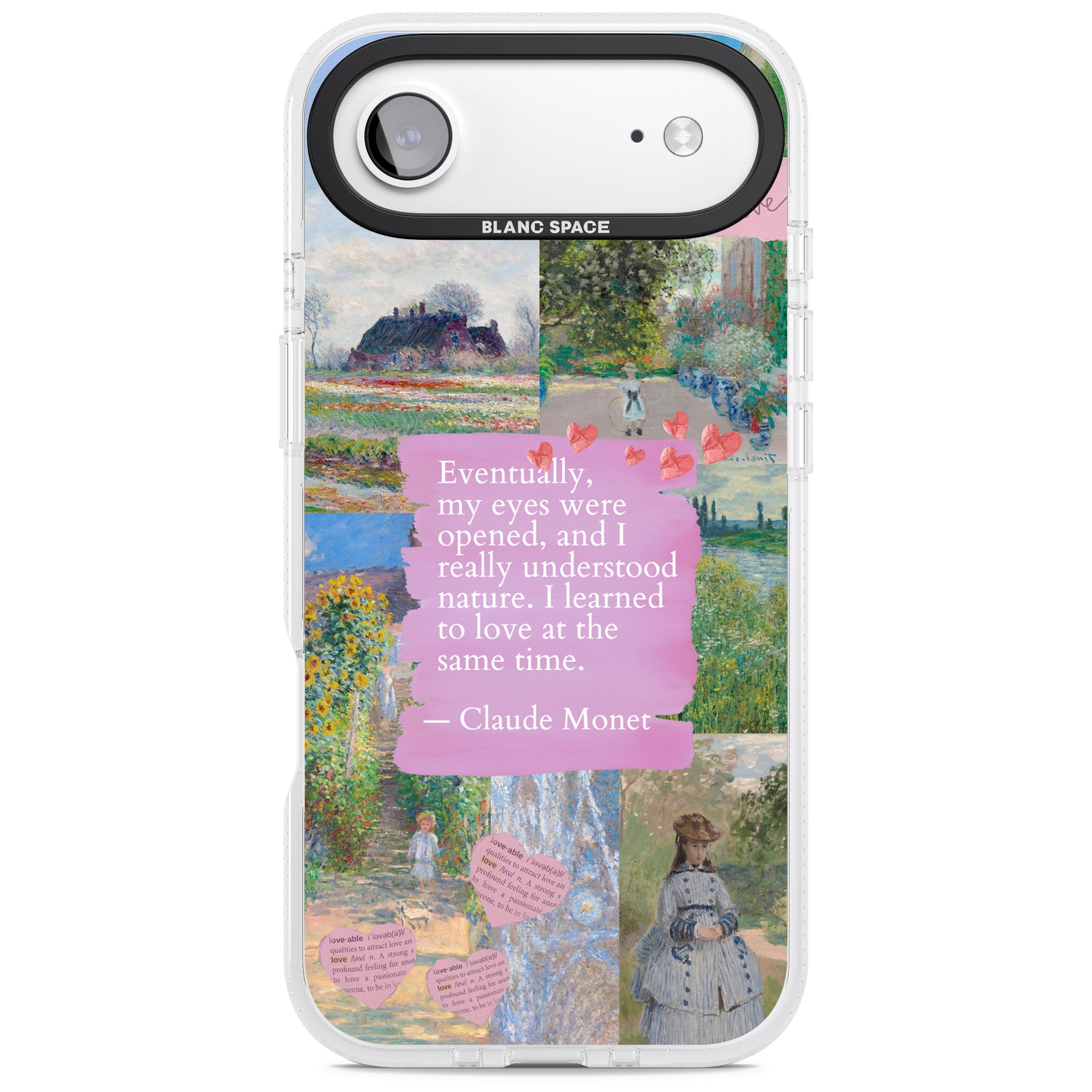 Monet 'Eyes Were Opened' Collage iPhone 17 Air Impact Air Clear Phone Case
