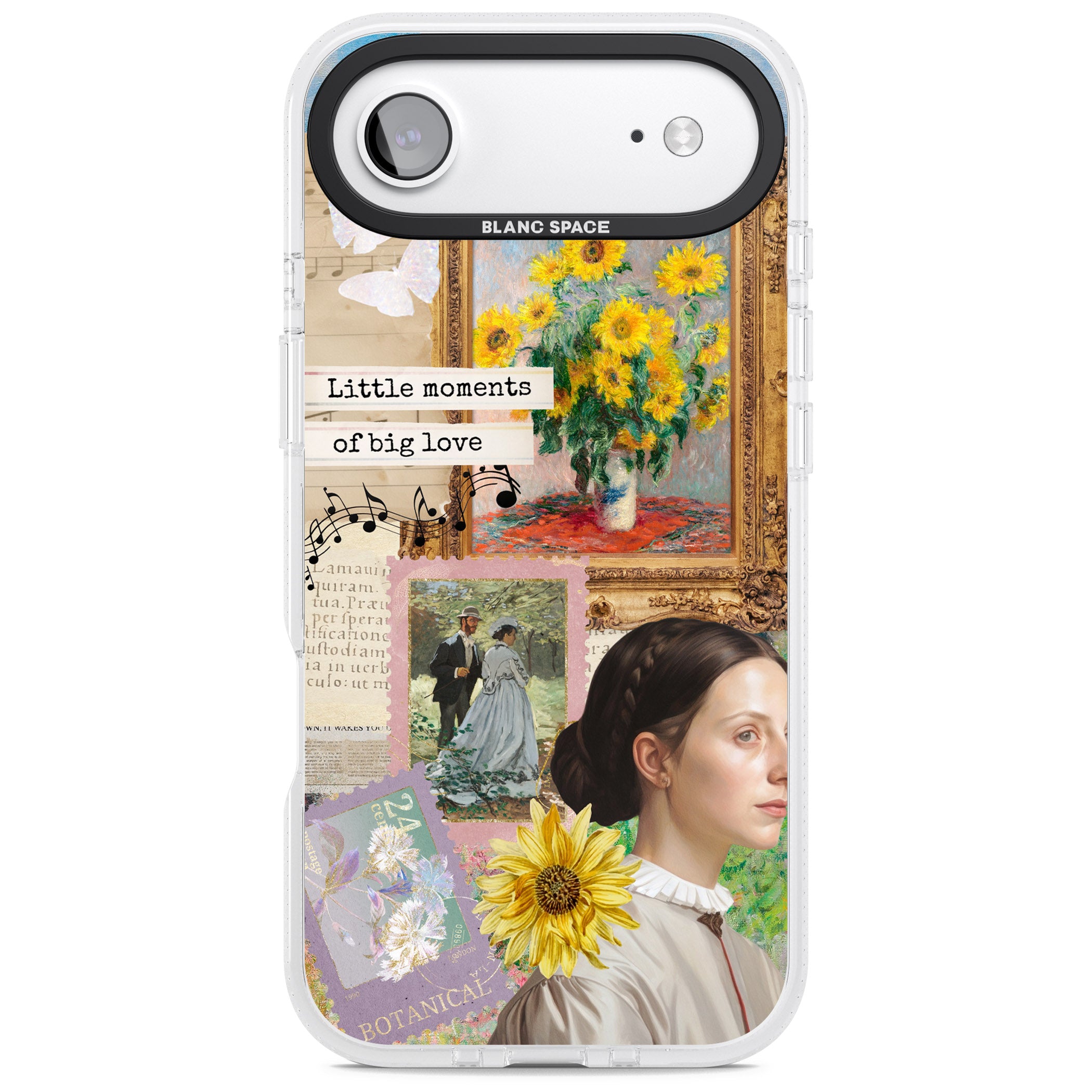 Monet 'Little Moments' Collage iPhone 17 Air Impact Air Clear Phone Case