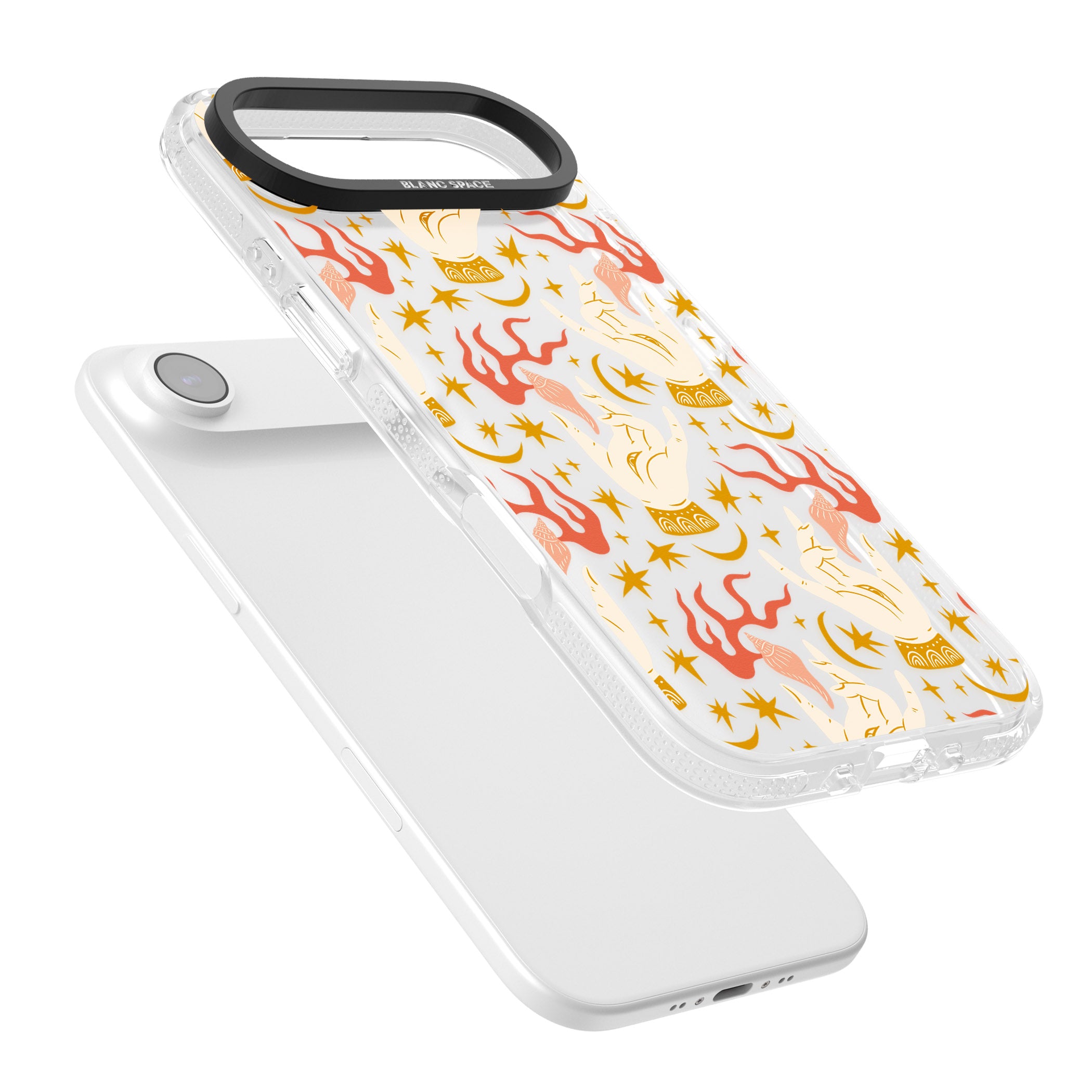 Hand Watcher Pattern iPhone 17 Air Impact Air Clear Phone Case Colours