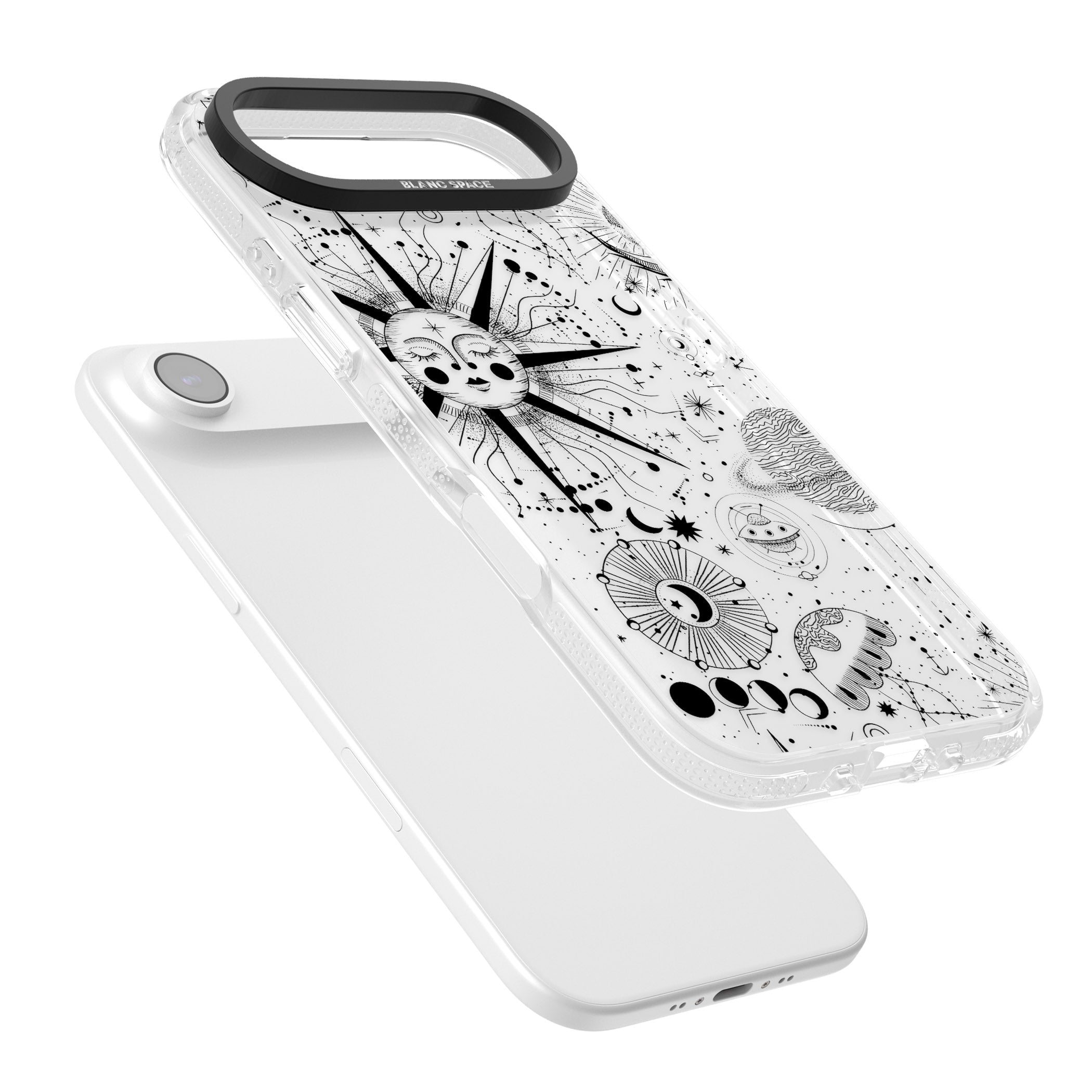 Cosmic Sun Zodiac iPhone 17 Air Impact Air Clear Phone Case Colours