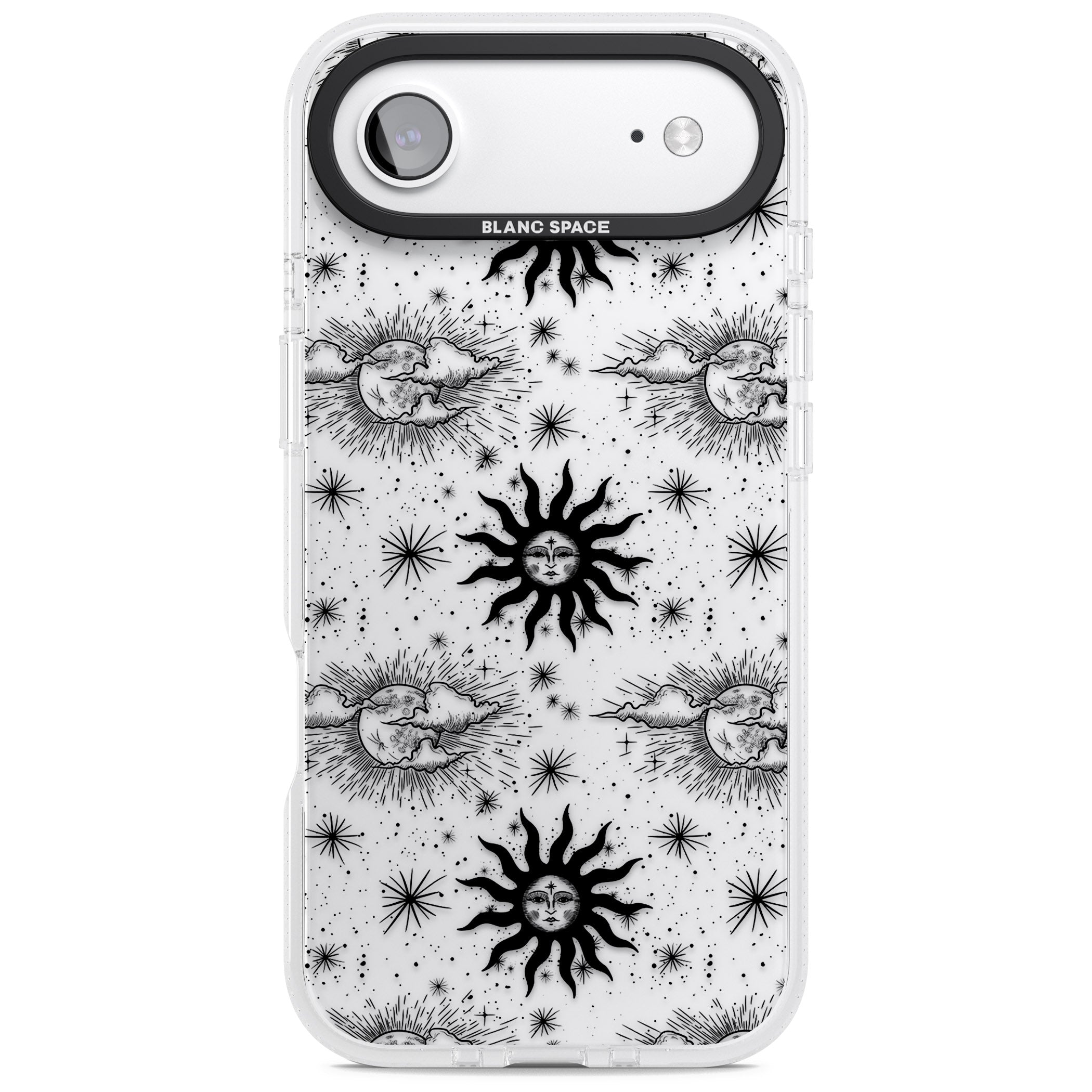 Vintage Sun & Moon iPhone 17 Air Impact Air Clear Phone Case