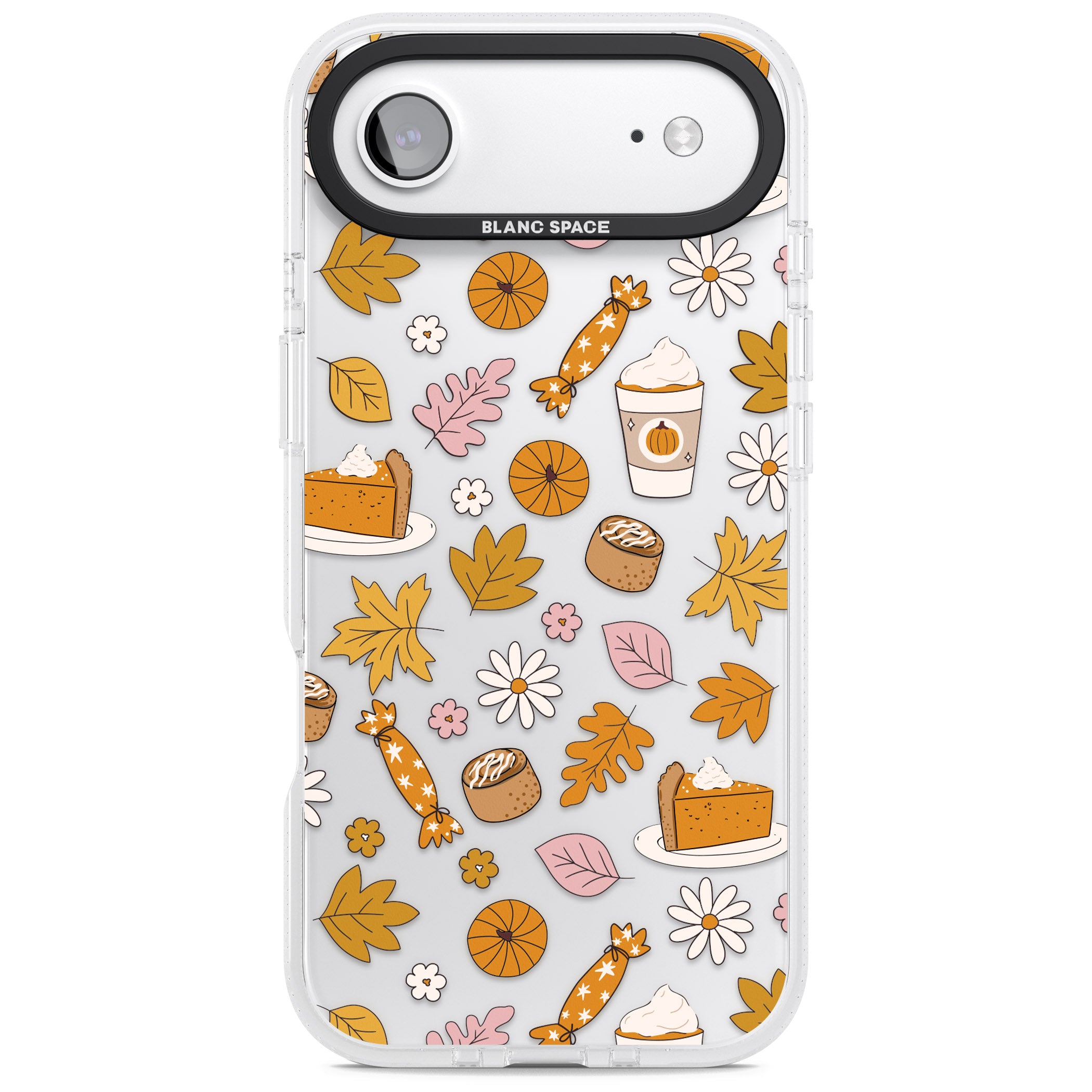 Pumpkin Spice iPhone 17 Air Impact Air Clear Phone Case