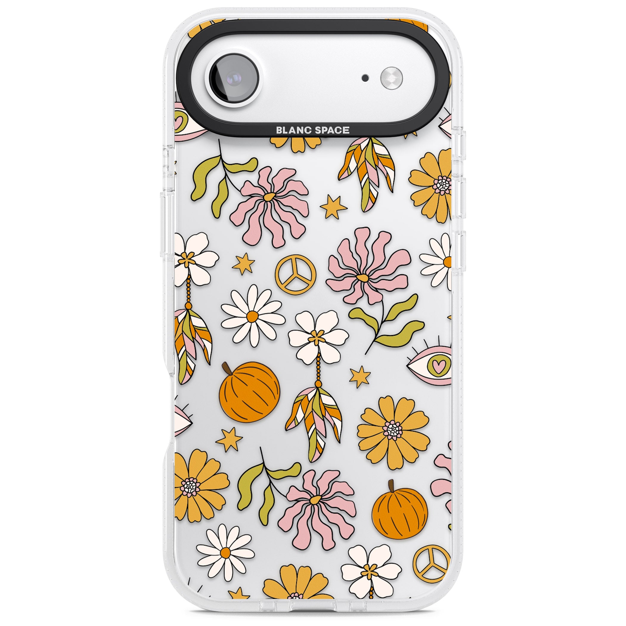 Retro Boho Fall Floral iPhone 17 Air Impact Air Clear Phone Case