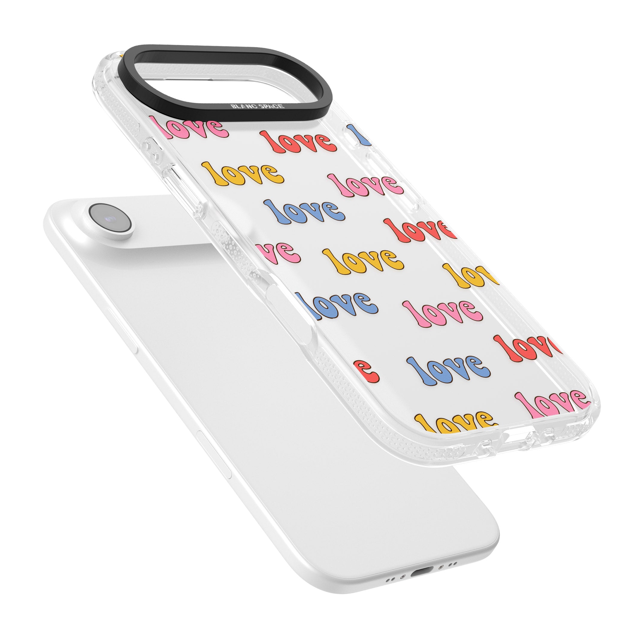 Love Pattern iPhone 17 Air Impact Air Clear Phone Case Colours