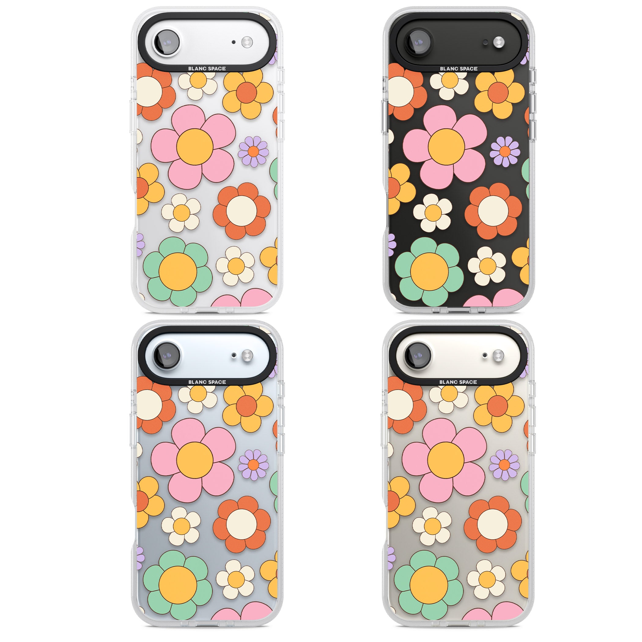 Groovy Blossoms iPhone 17 Air Impact Air Clear Phone Case APT Impact Protection