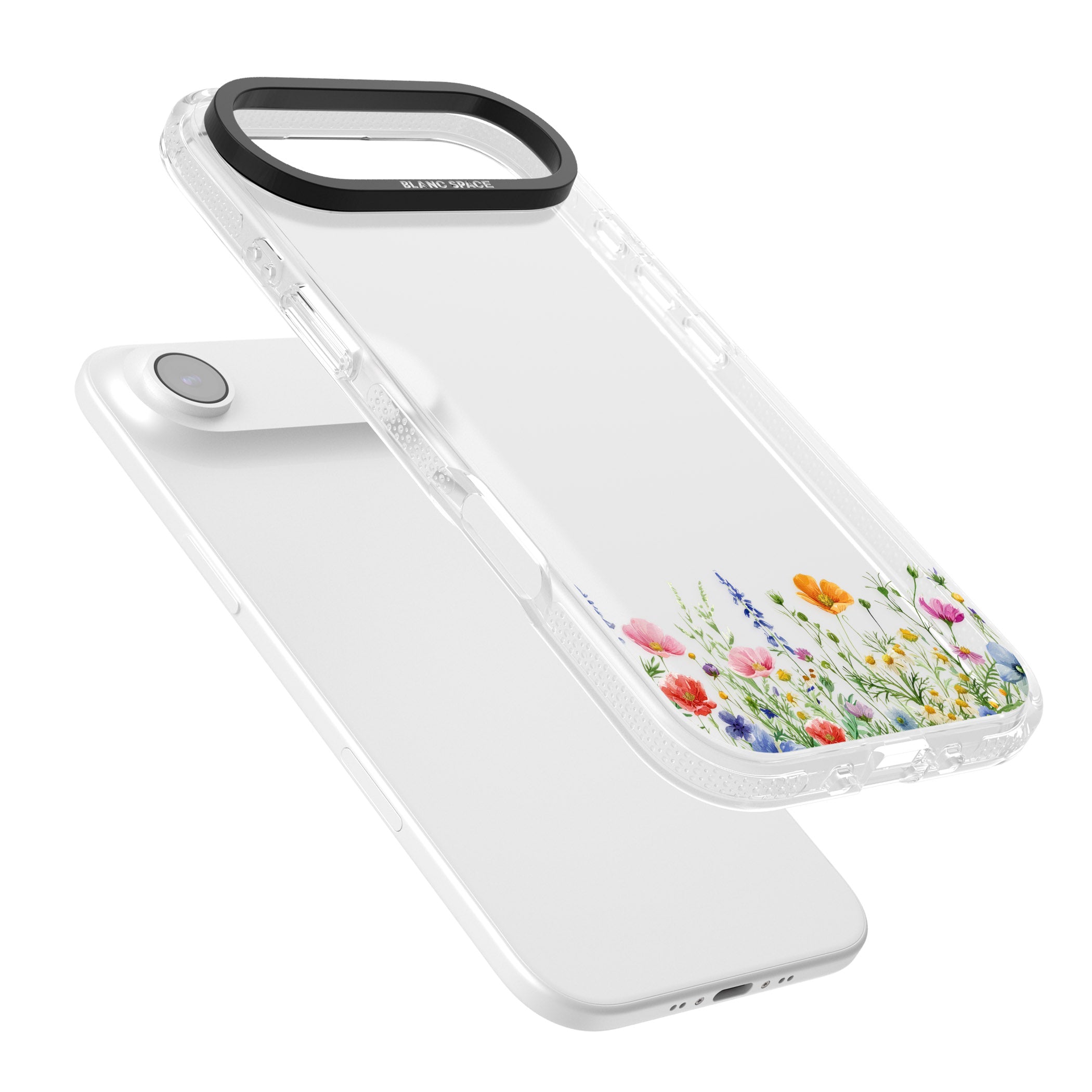 Minimal Wildflowers iPhone 17 Air Impact Air Clear Phone Case Colours