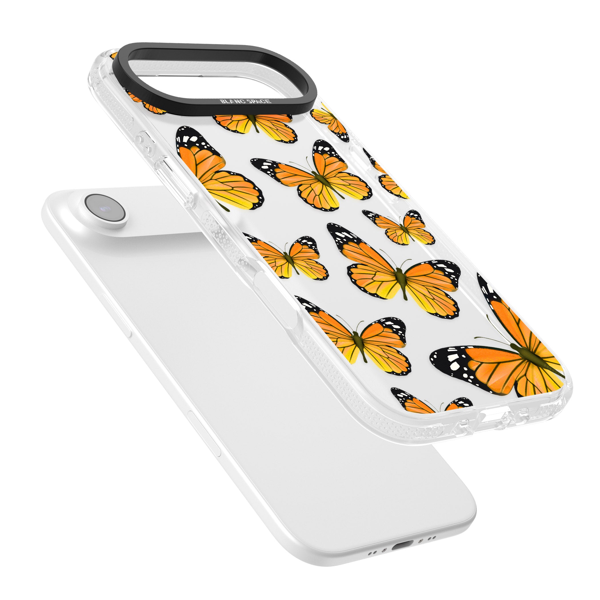 Sun Yellow Butterflies iPhone 17 Air Impact Air Clear Phone Case Colours