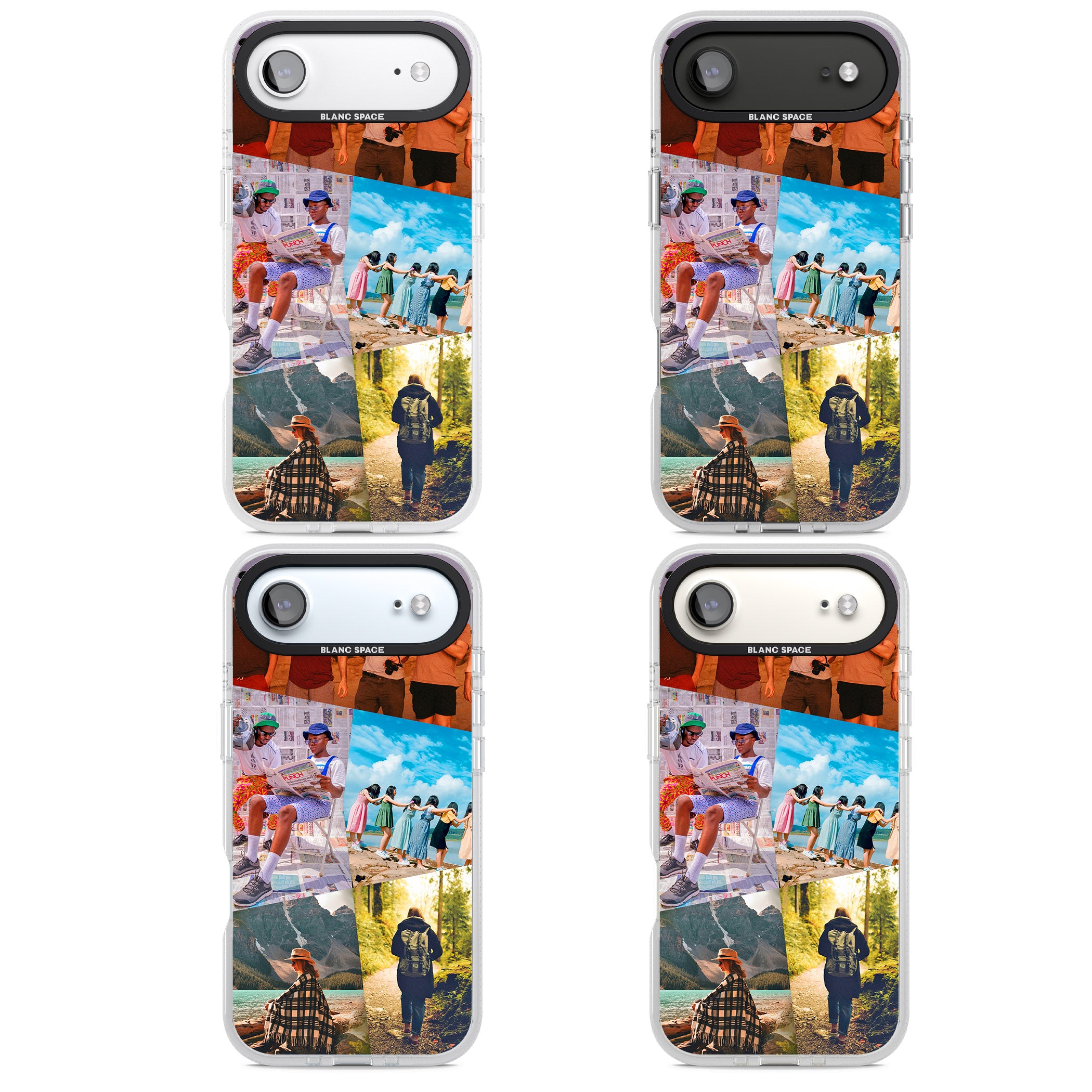 Personalised Abstract Photo Grid iPhone 17 Air Impact Air Clear Phone Case APT Impact Protection