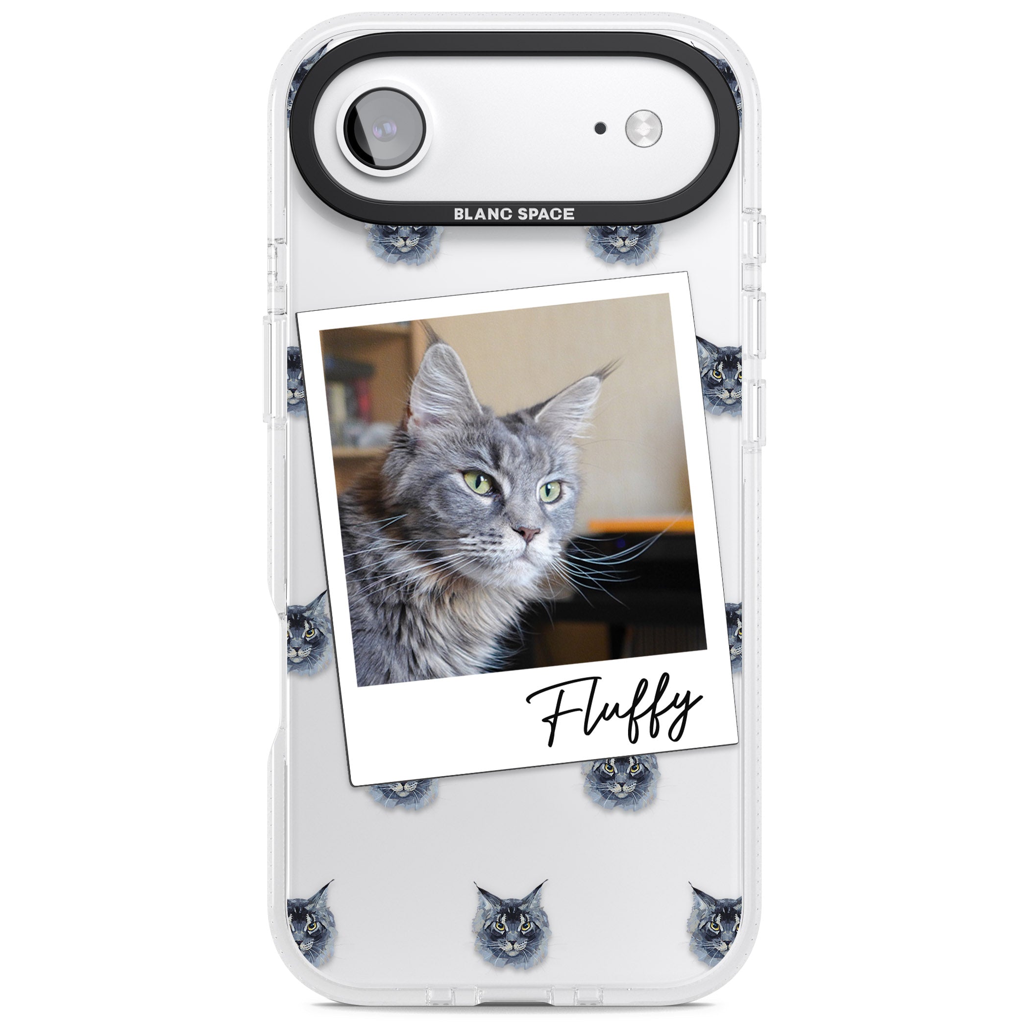 Personalised Maine Coon Photo iPhone 17 Air Impact Air Clear Phone Case