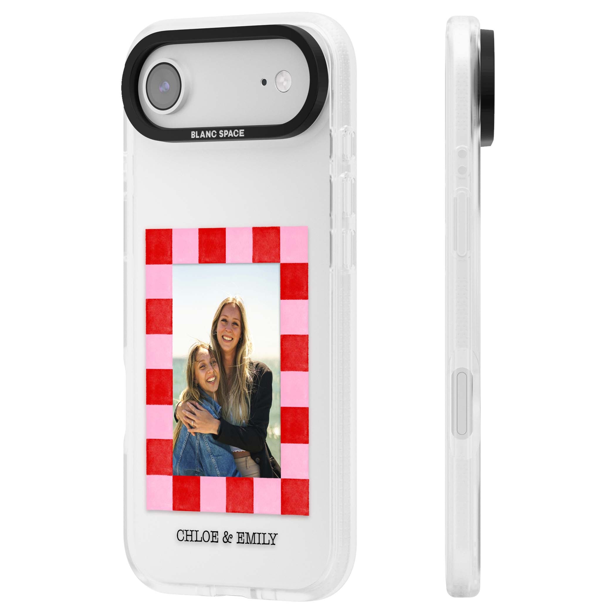 Bubblegum Check Photo for her iPhone case | Clear Case Impact Air case for iPhone Air