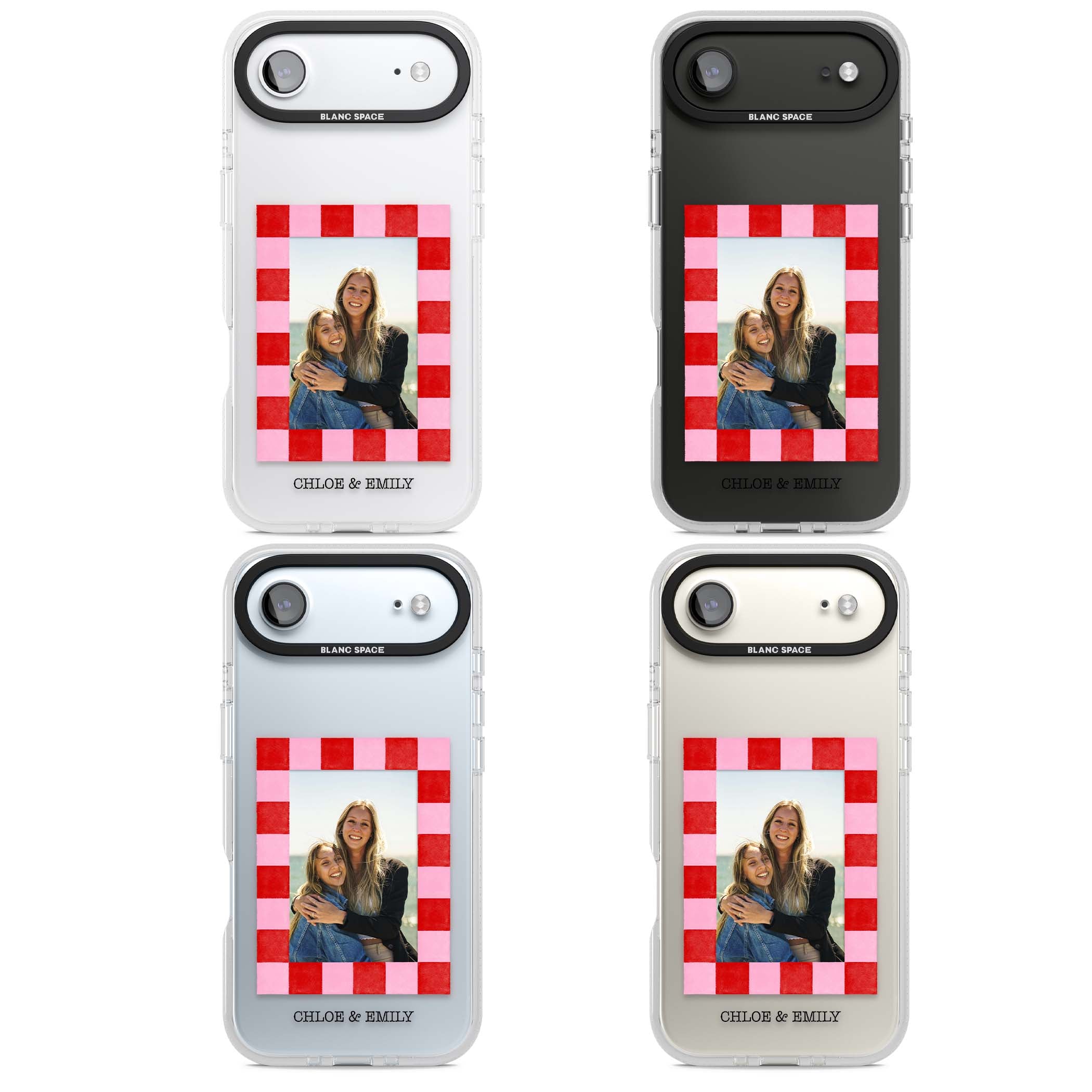 Bubblegum Check Photo for her iPhone case | Clear Case Impact Air case for iPhone Air