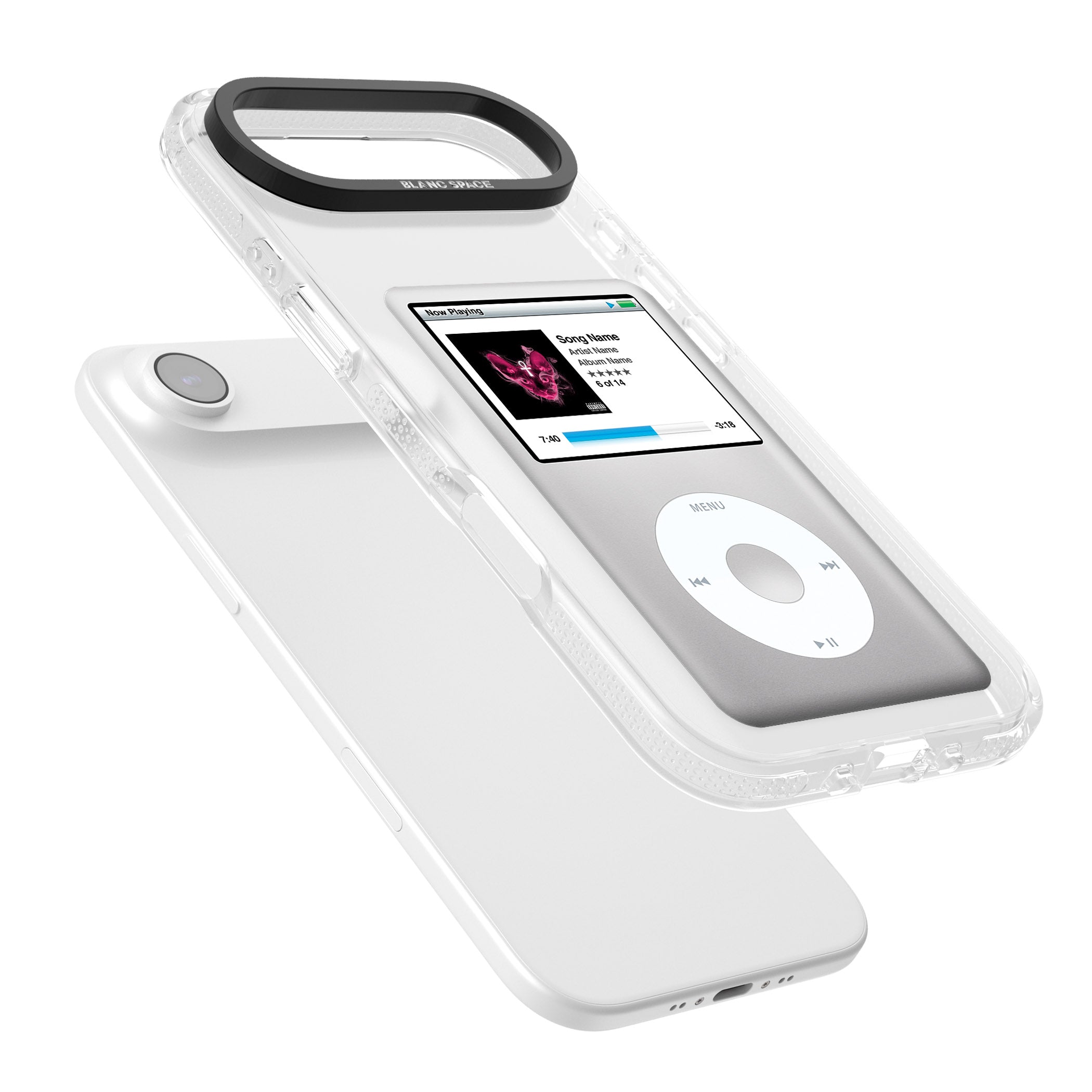 Personalised Classic Ipod iPhone 17 Air Impact Air Clear Phone Case Colours