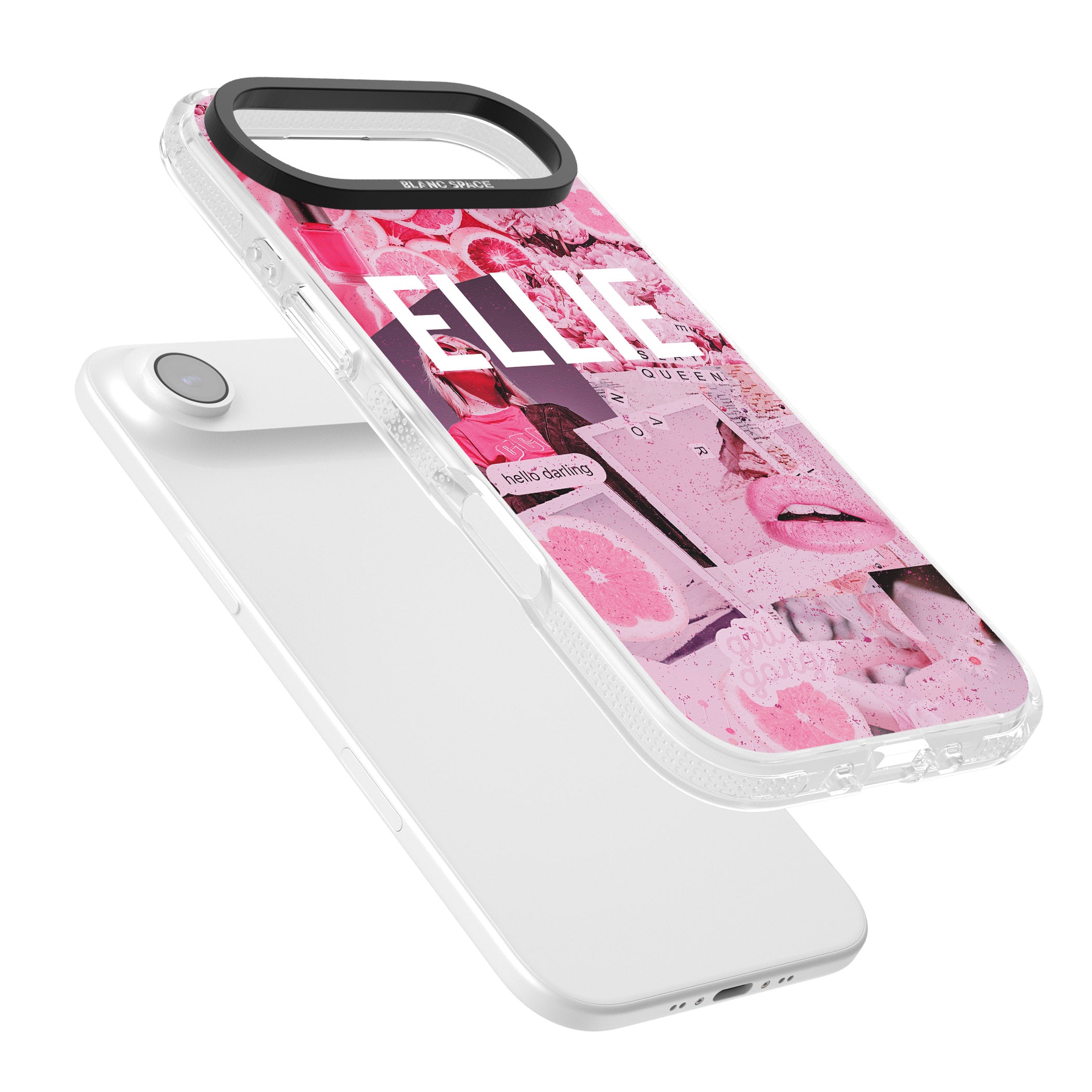 Personalised Sweet Pink Collage iPhone 17 Air Impact Air Clear Phone Case Colours