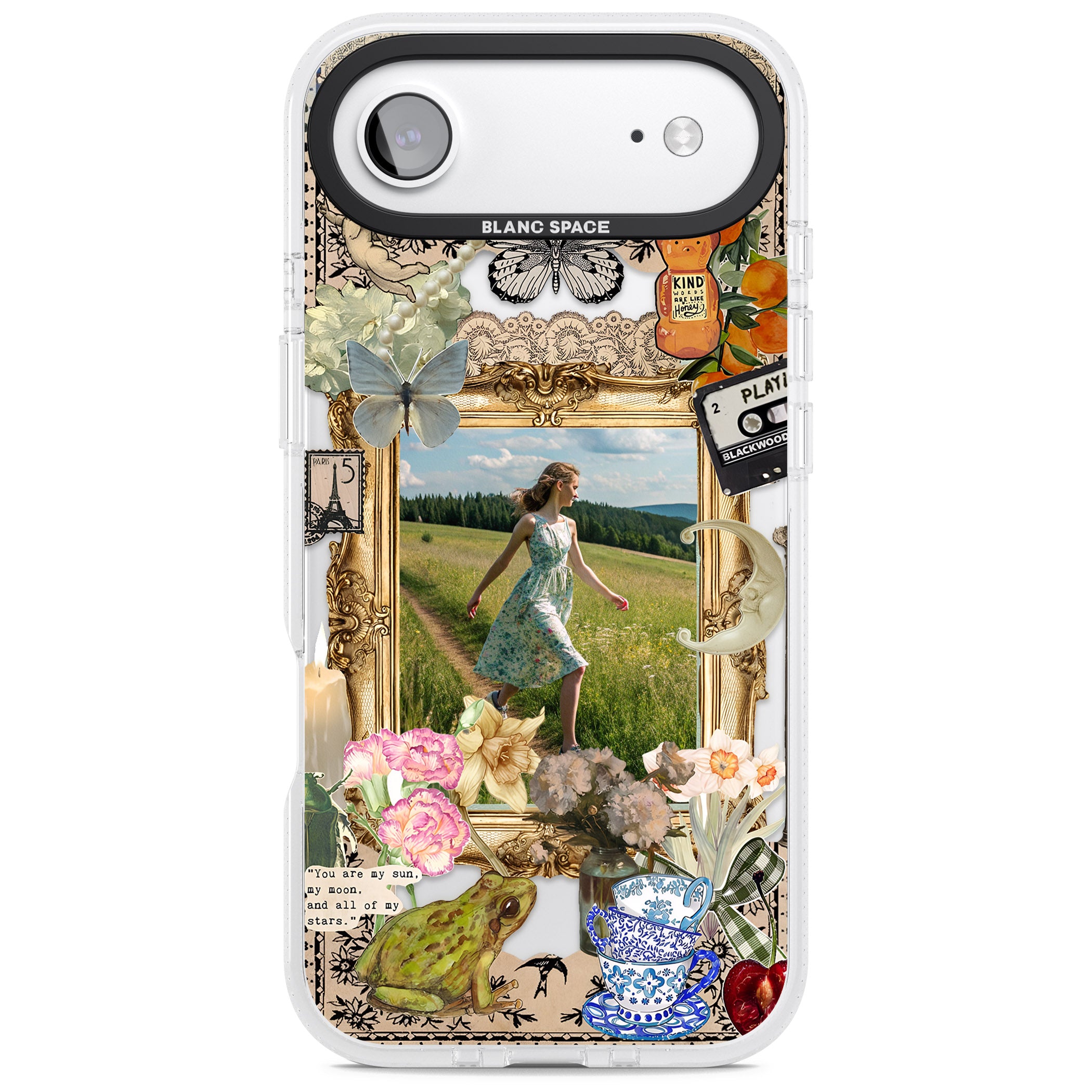 Personalised Country Collage Frame iPhone 17 Air Impact Air Clear Phone Case
