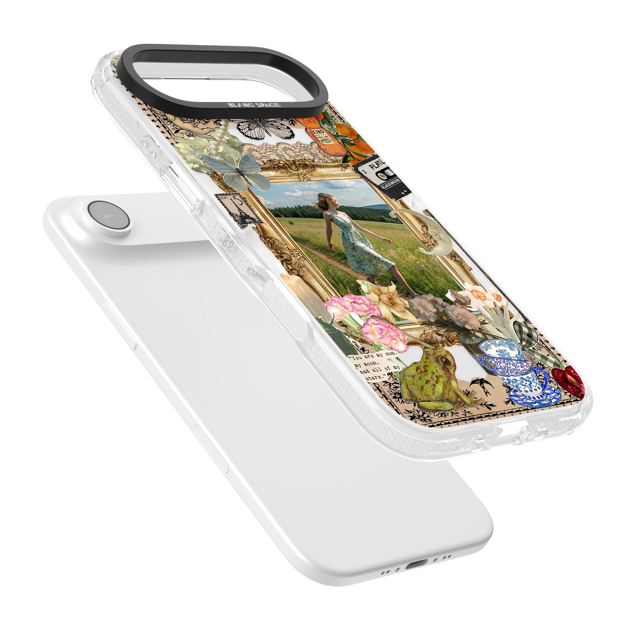 Personalised Country Collage Frame iPhone 17 Air Impact Air Clear Phone Case Colours
