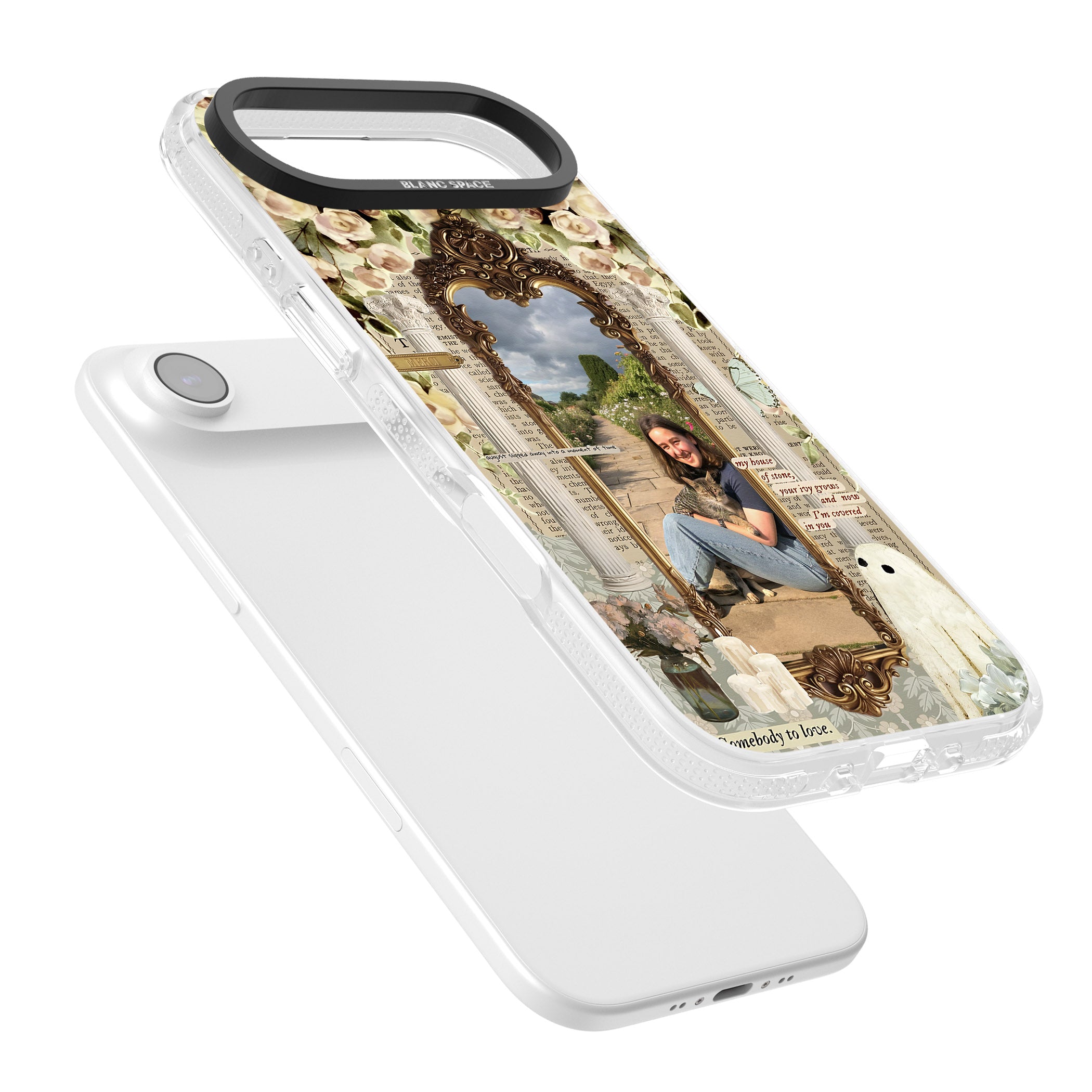 Personalised Soft Vintage Frame iPhone 17 Air Impact Air Clear Phone Case Colours