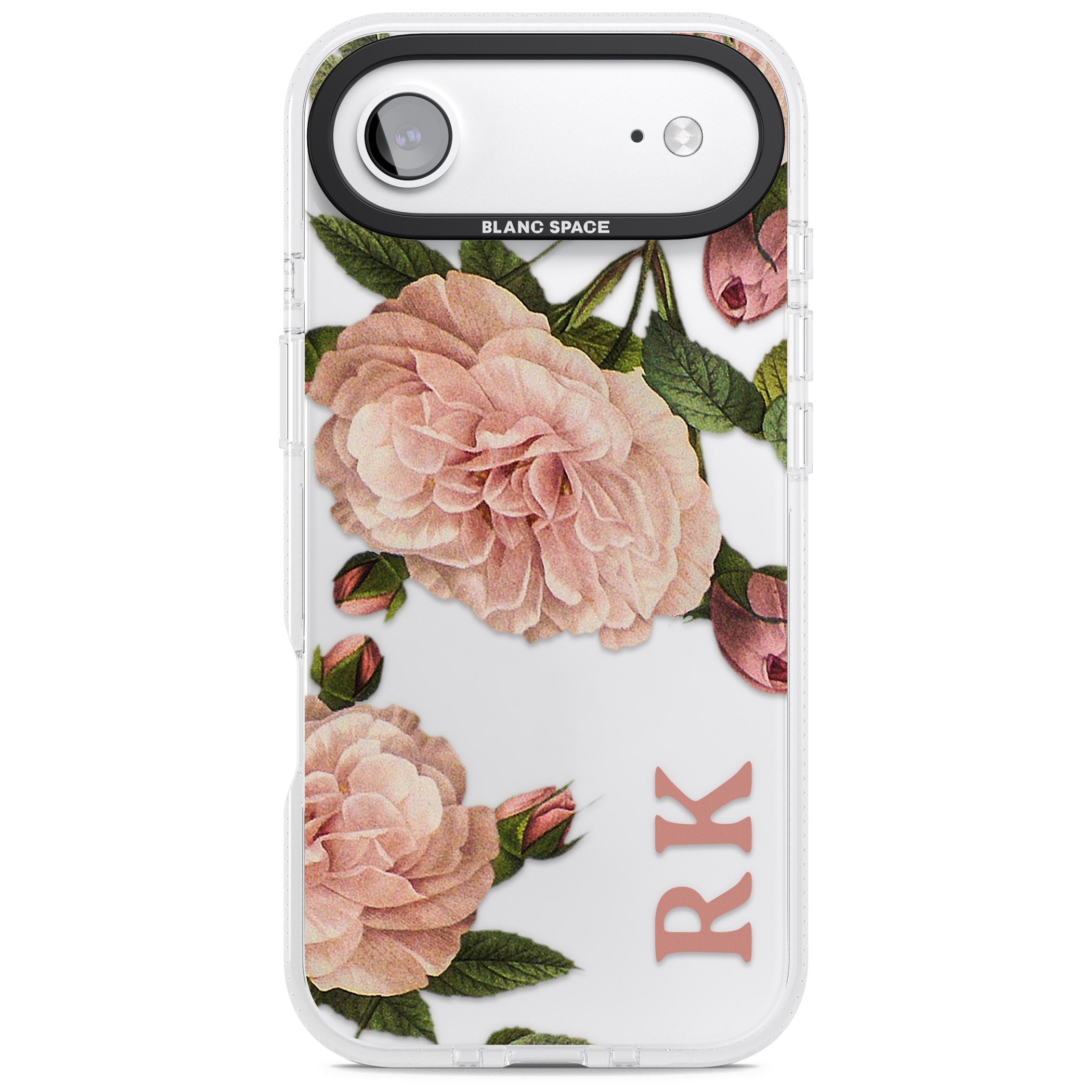 Personalised Vintage Floral iPhone 17 Air Impact Air Clear Phone Case
