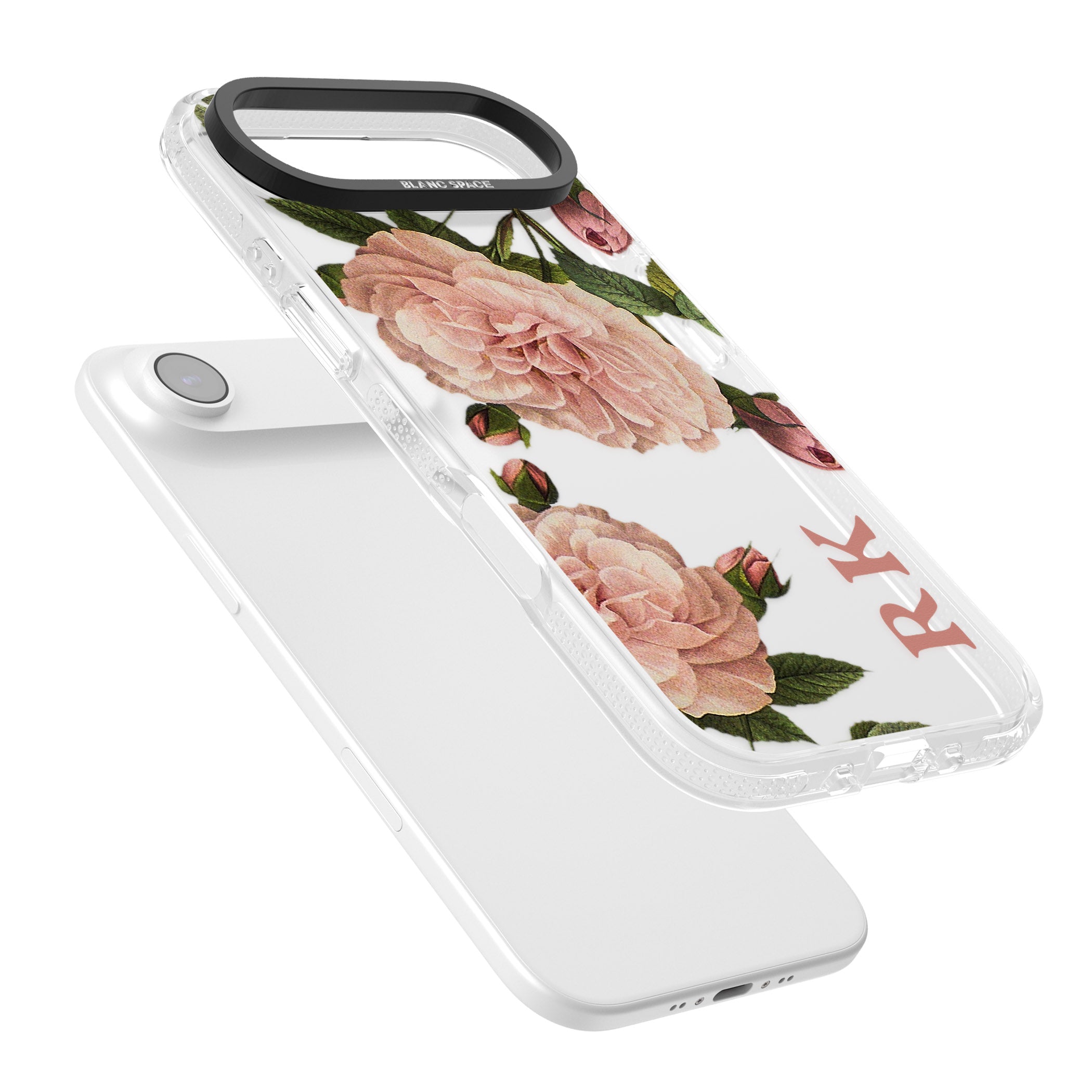 Personalised Vintage Floral iPhone 17 Air Impact Air Clear Phone Case Colours