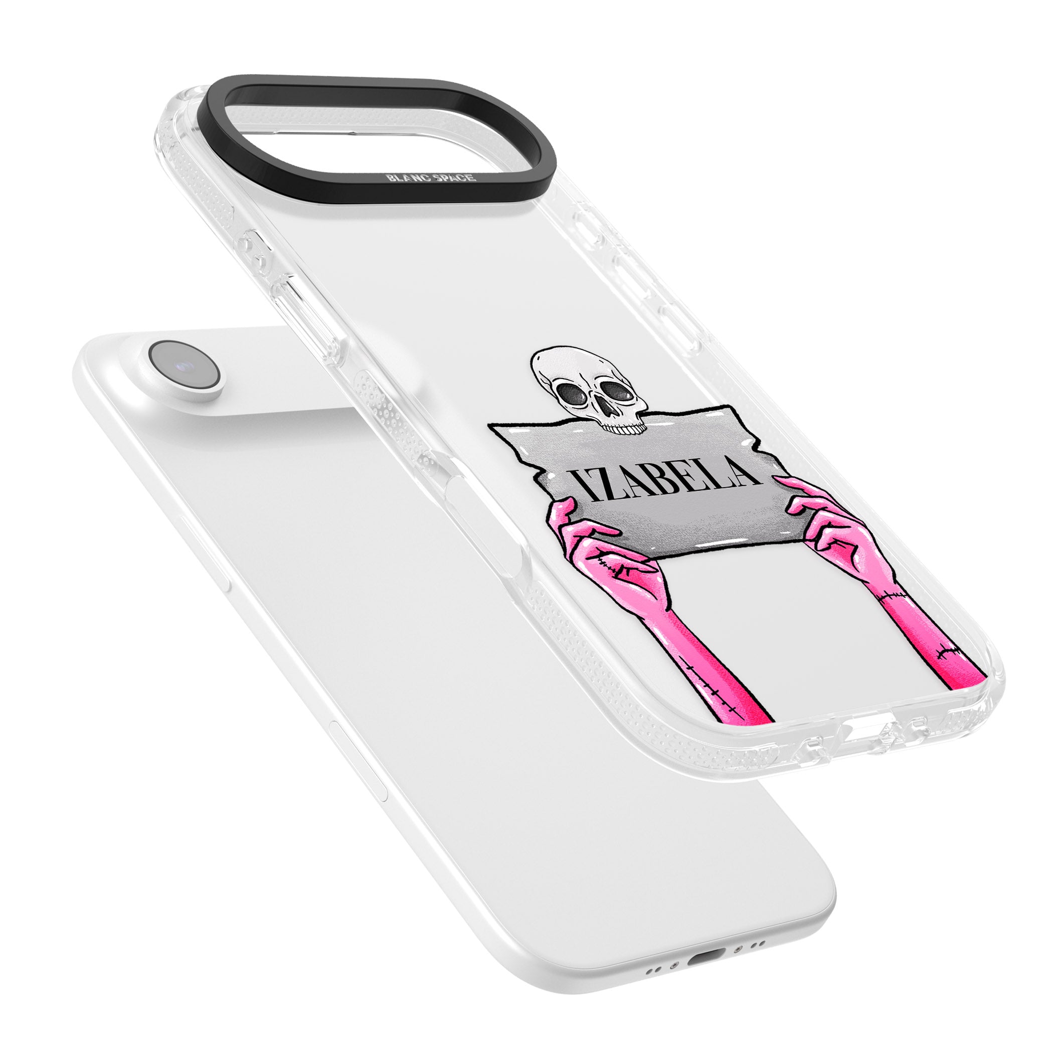 Personalised Grave Plaque iPhone 17 Air Impact Air Clear Phone Case Colours