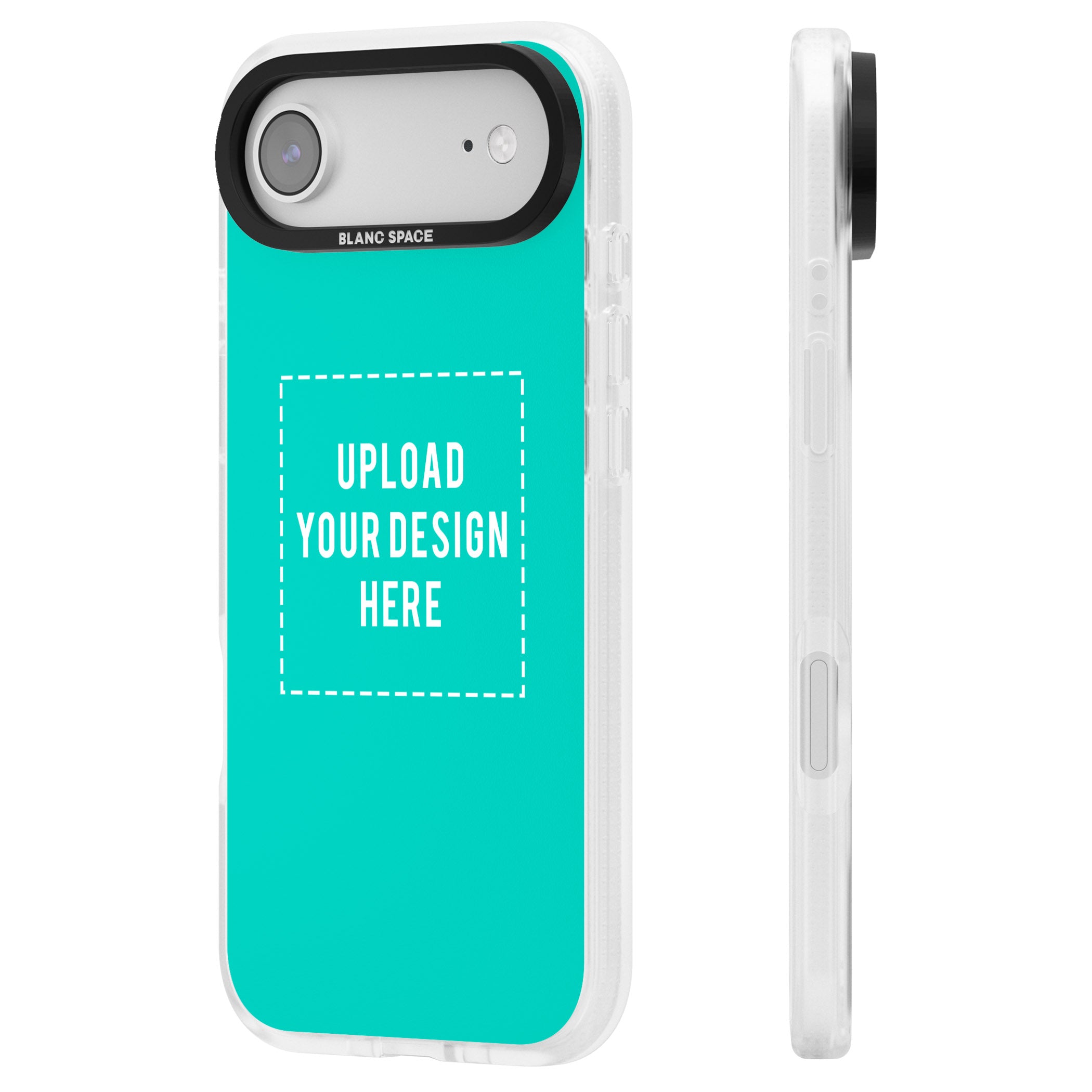 Personalised Personalise Your Own Design iPhone 17 Air Impact Air Clear Phone Case Side Profile